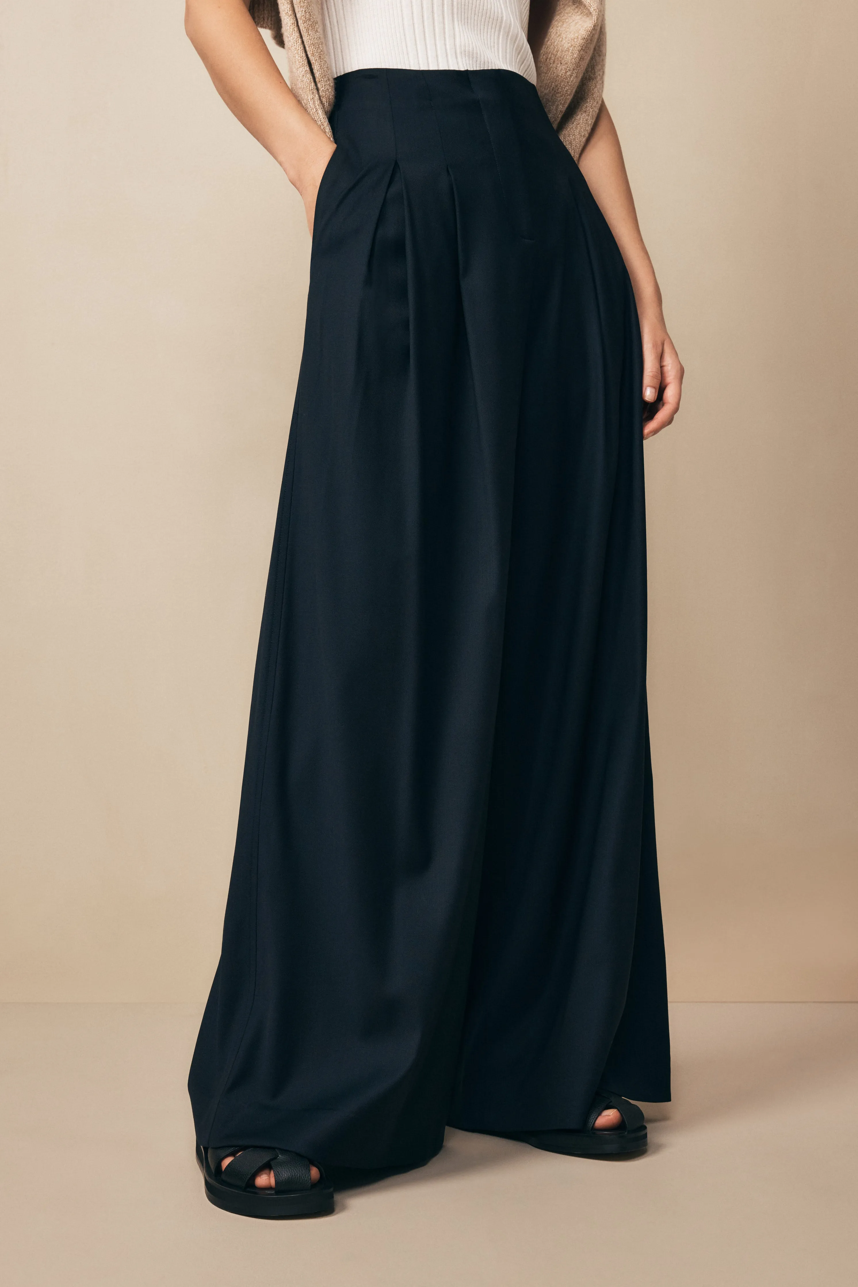 Drew Pant in Chintzed Wool sold by TWP CLOTHING product image thumbnail 4