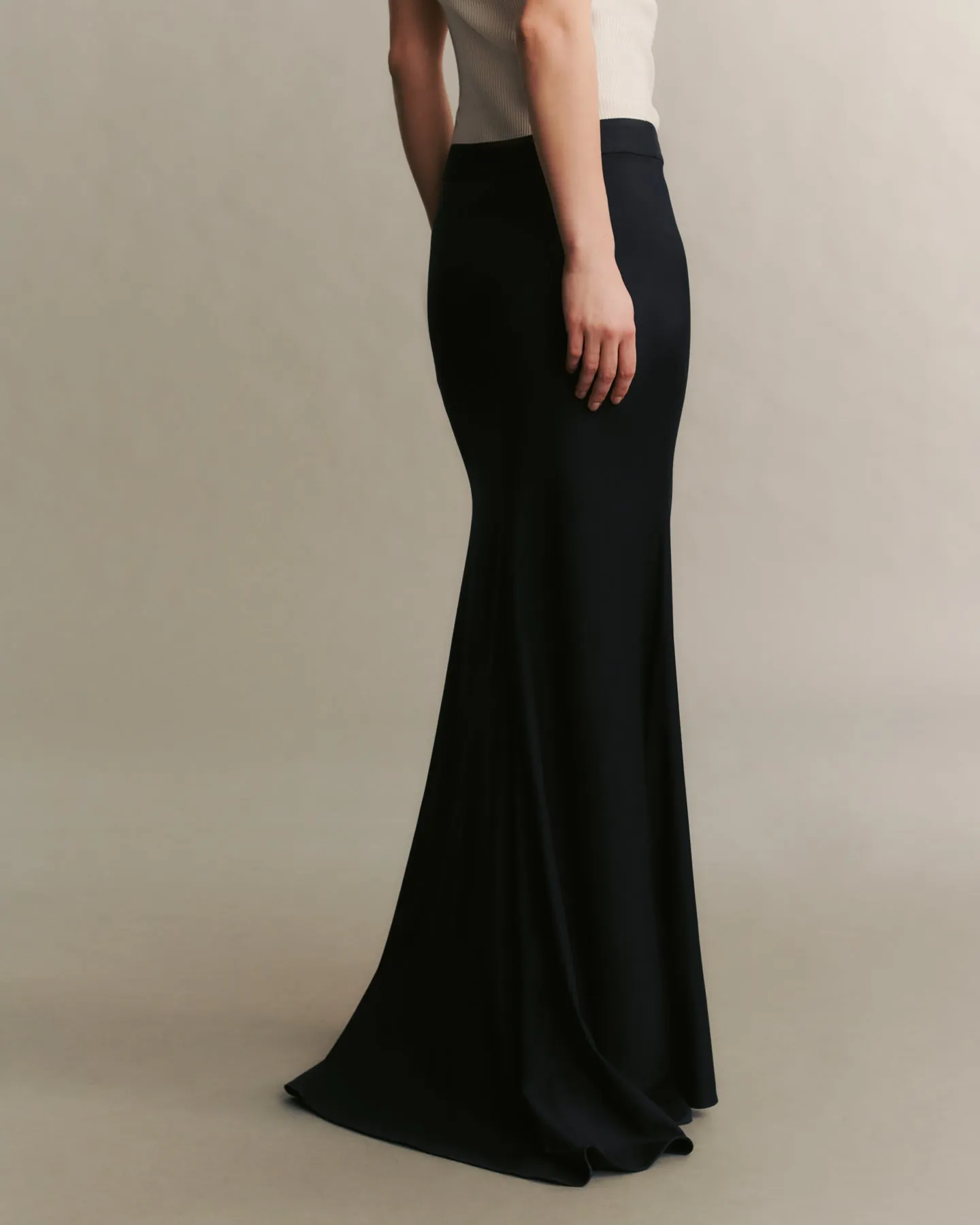 Isn't It Romantic Skirt in Chintzed Wool sold by TWP CLOTHING product image thumbnail 4