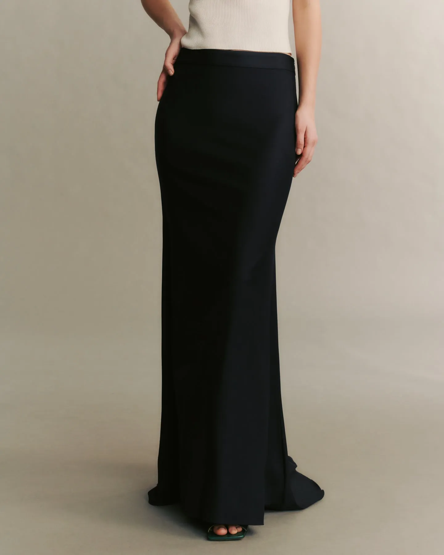 Isn't It Romantic Skirt in Chintzed Wool sold by TWP CLOTHING product image thumbnail 2