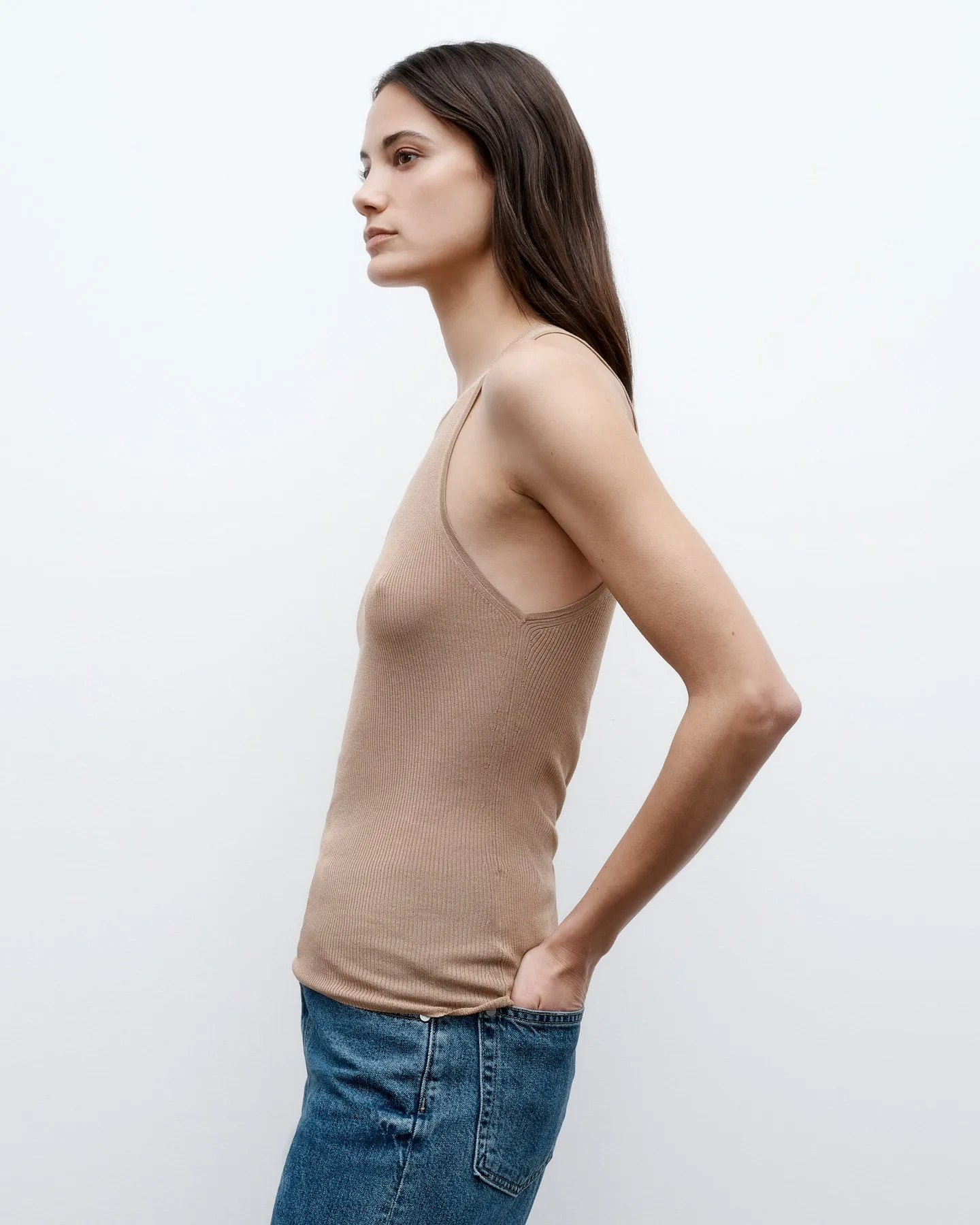 Harbor Tank in Viscose Silk sold by TWP CLOTHING product image thumbnail 3