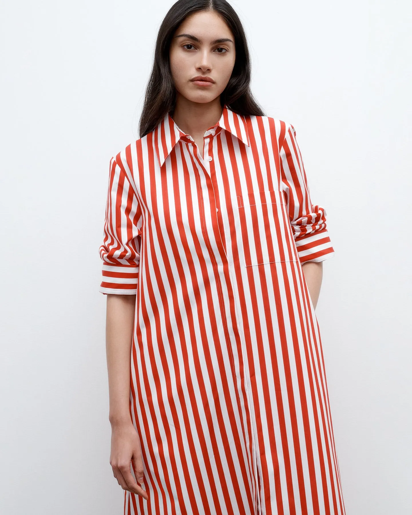 Jenny's Gown in Boardwalk Cotton Stripe sold by TWP CLOTHING product image thumbnail 3