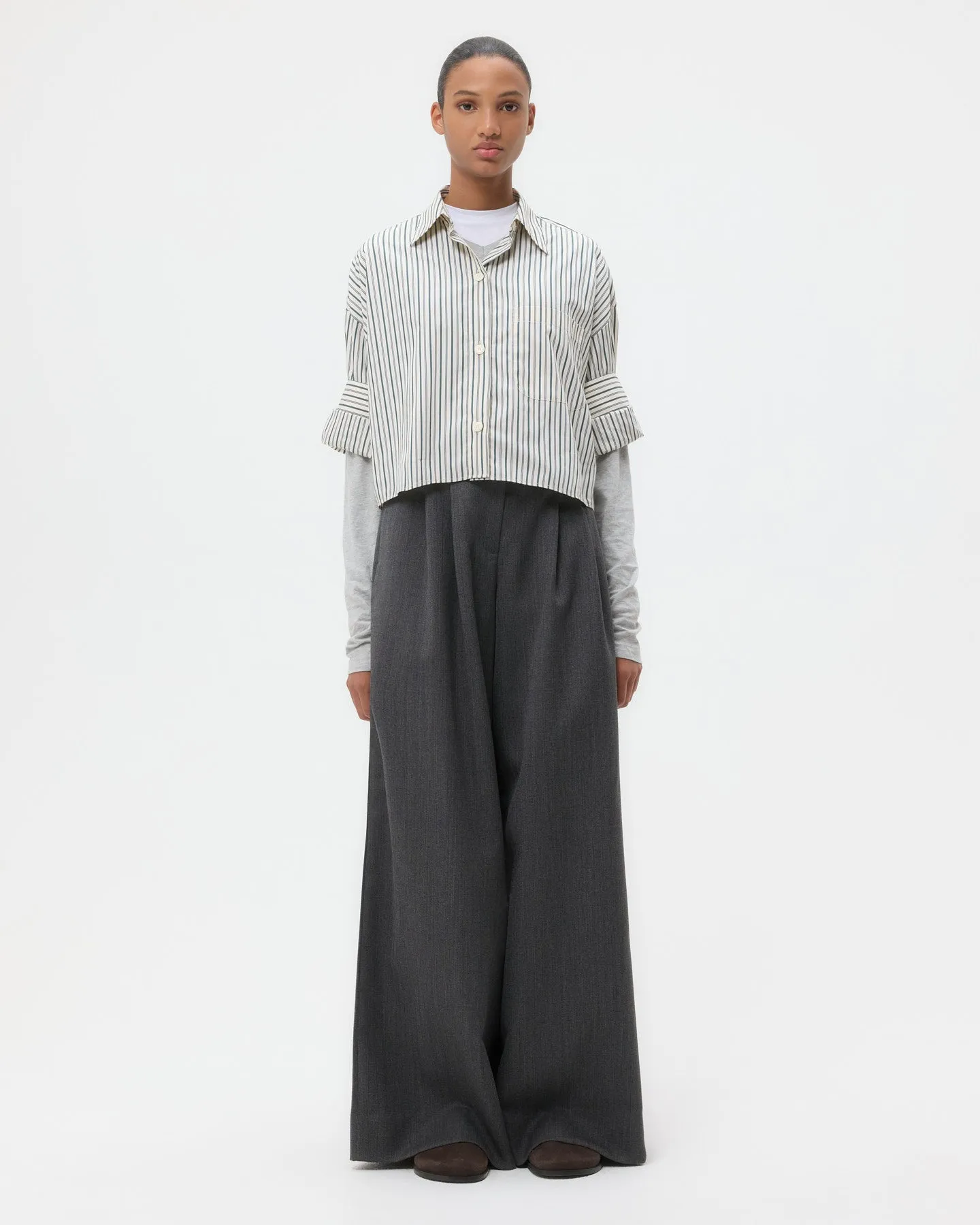 Next Ex Shirt in Dancing Striped Cotton Shirting sold by TWP CLOTHING product image thumbnail 2