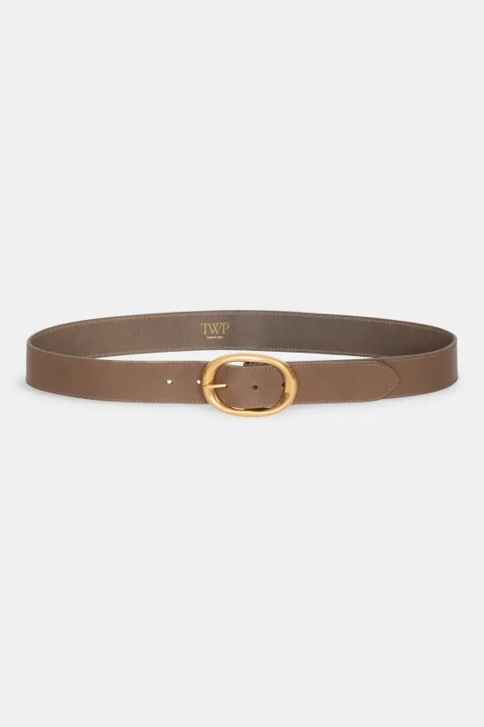 Wide Belt in Leather sold by TWP CLOTHING
