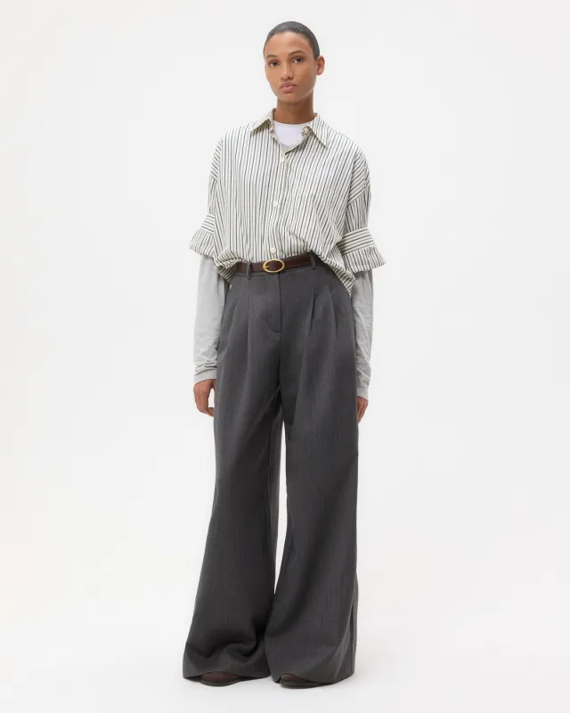 Avery Pant in Structured Wool Suiting sold by TWP CLOTHING