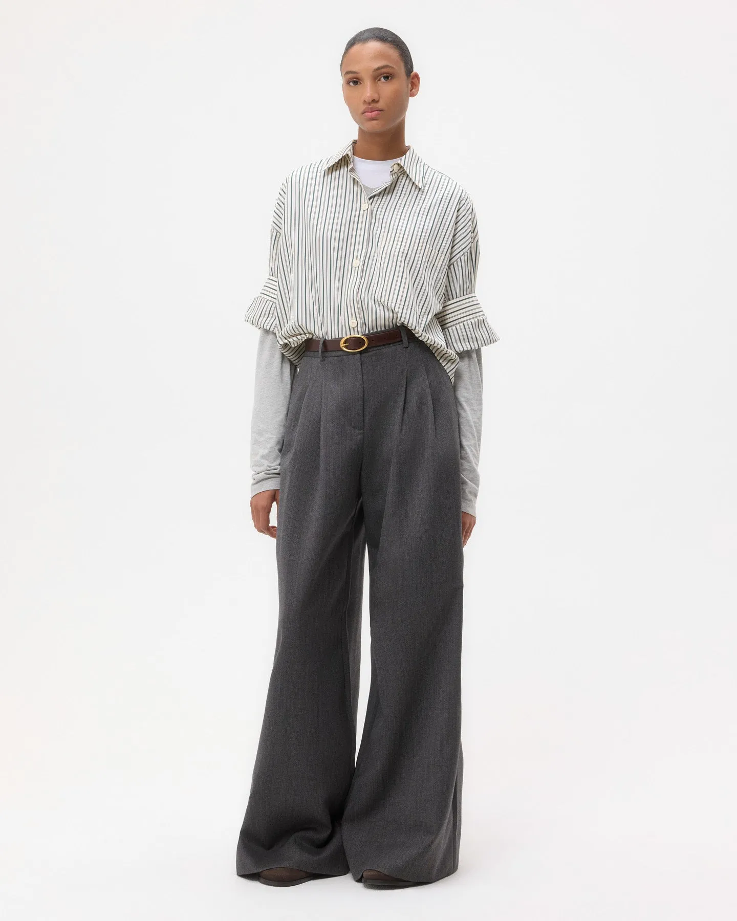 Avery Pant in Soft Finish Stretch Wool sold by TWP CLOTHING