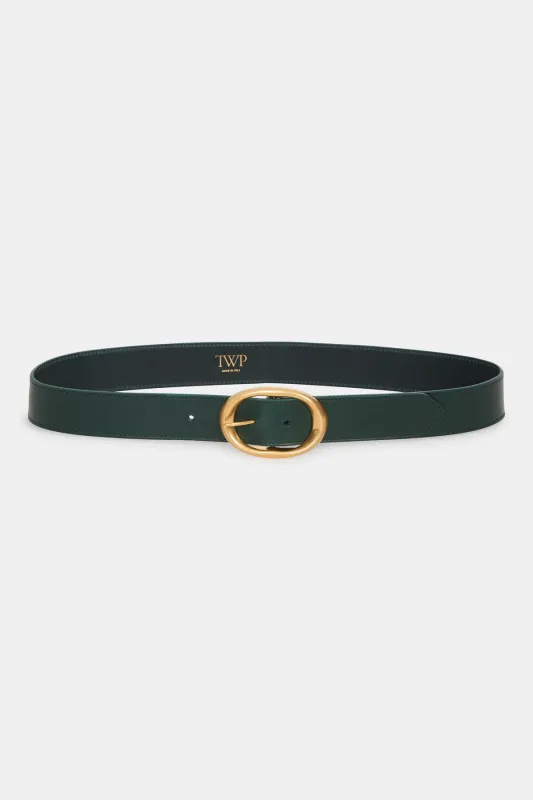 Wide Belt in Leather sold by TWP CLOTHING