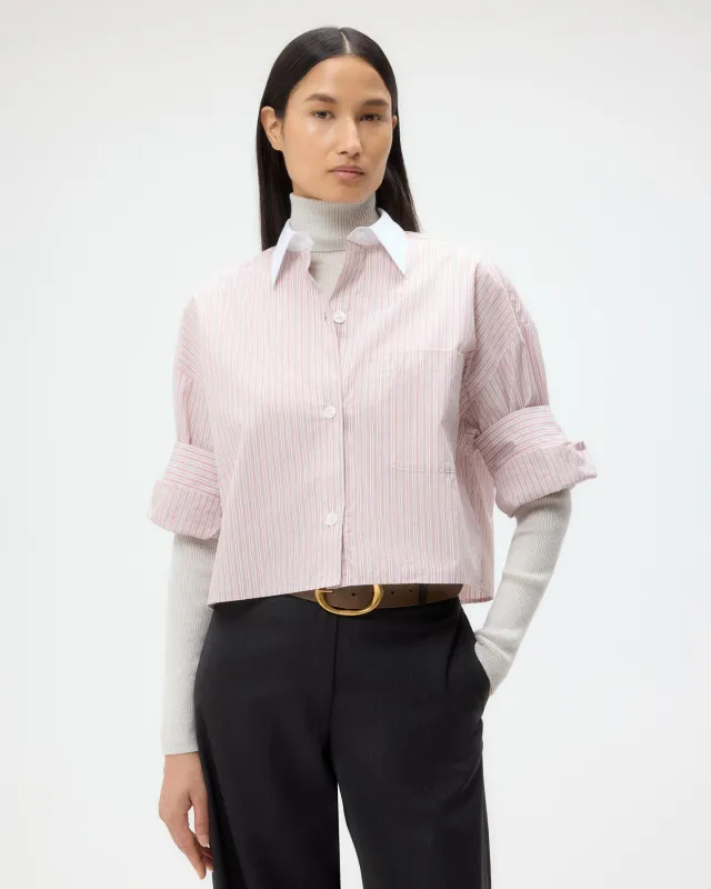 Next Ex Shirt in Classic Barre Striped Cotton sold by TWP CLOTHING