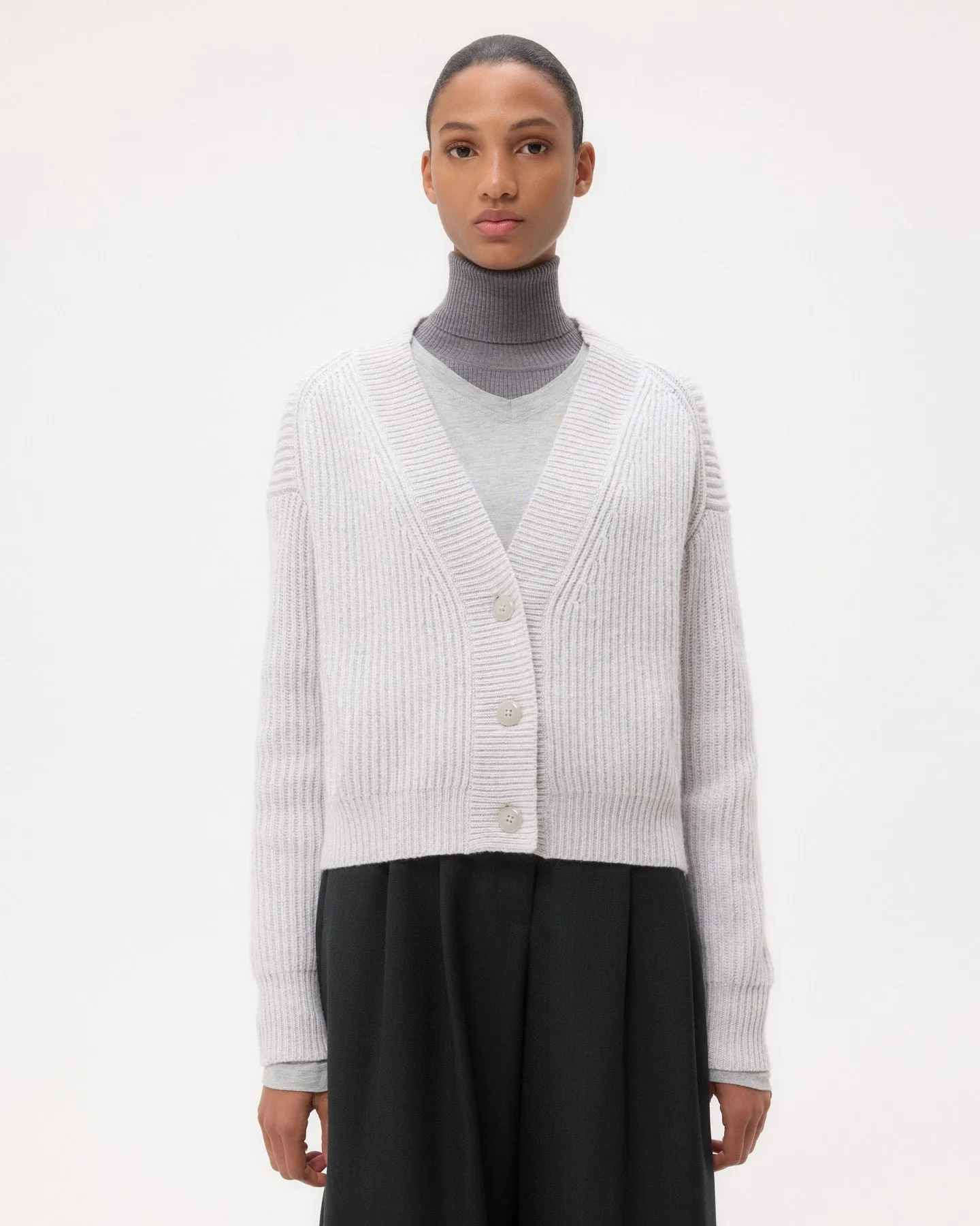 Cropped Cardi in Cashmere sold by TWP CLOTHING product image thumbnail 3