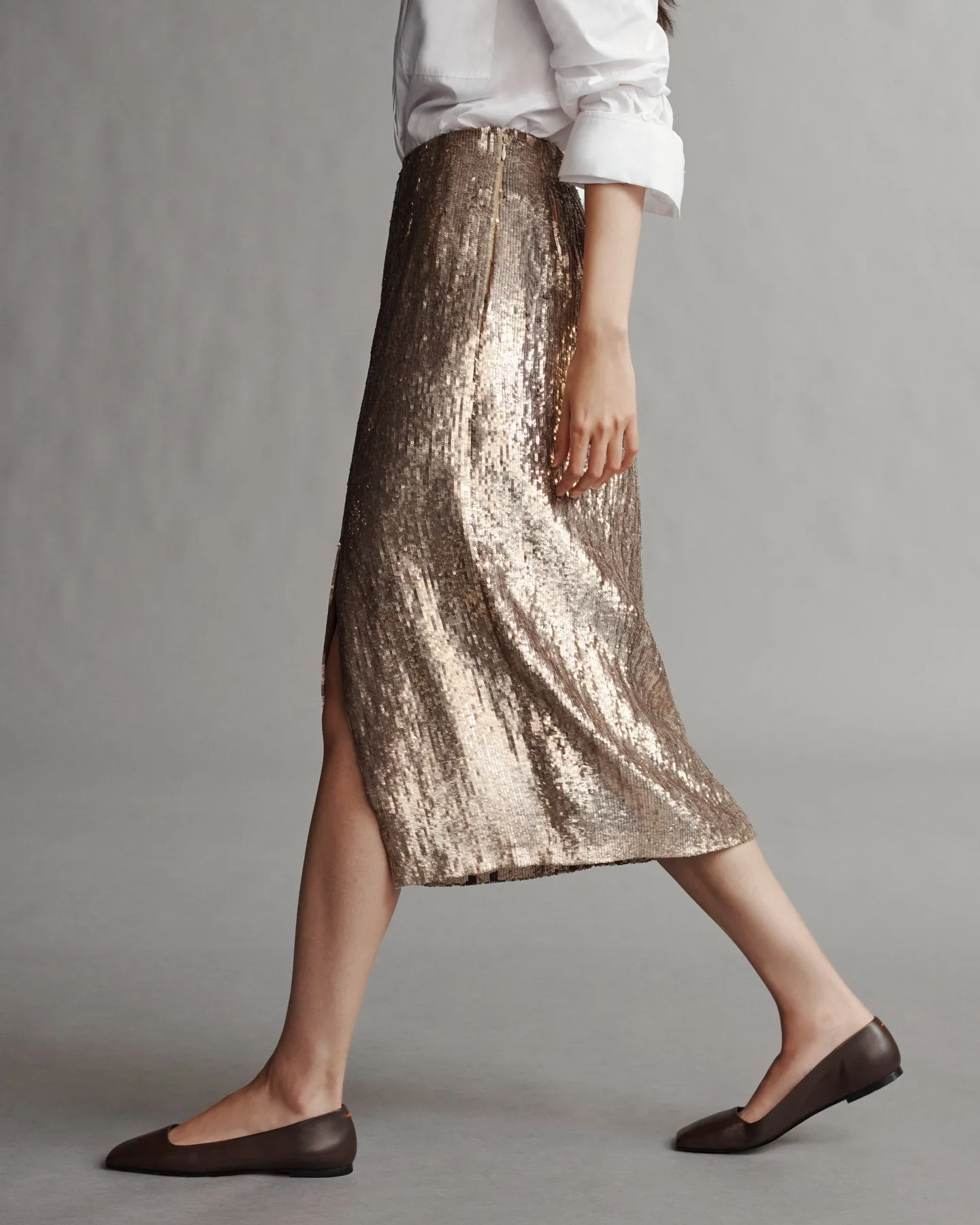 Ladylike Skirt in Fishscale Sequins sold by TWP CLOTHING product image thumbnail 3