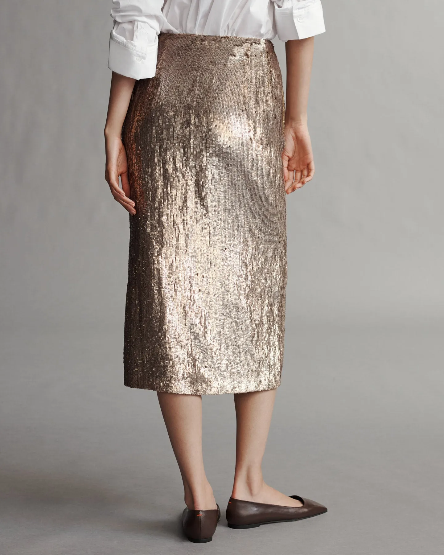 Ladylike Skirt in Fishscale Sequins sold by TWP CLOTHING product image thumbnail 4