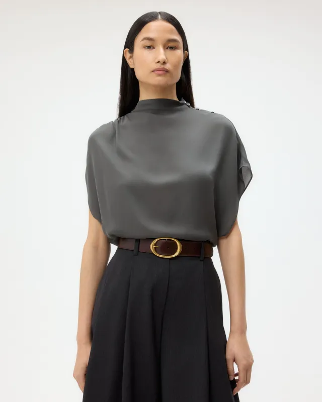 Wish You Would Top in Silk Georgette sold by TWP CLOTHING