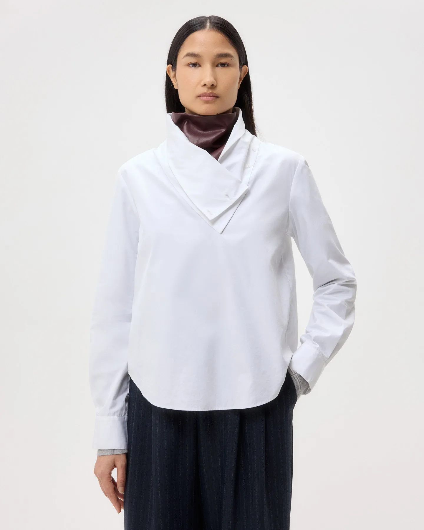 My Maria Top in Super Compact Poplin sold by TWP CLOTHING