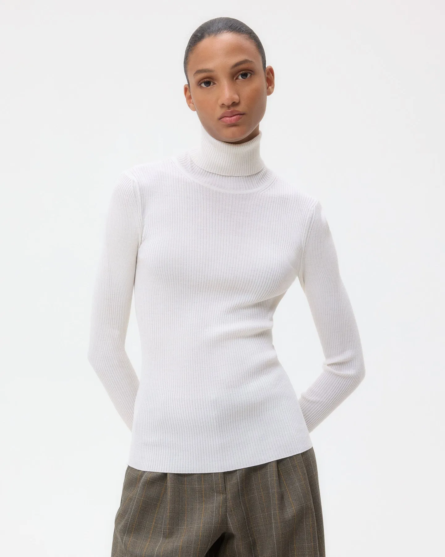 Knit Turtleneck in Merino Wool sold by TWP CLOTHING product image thumbnail 4