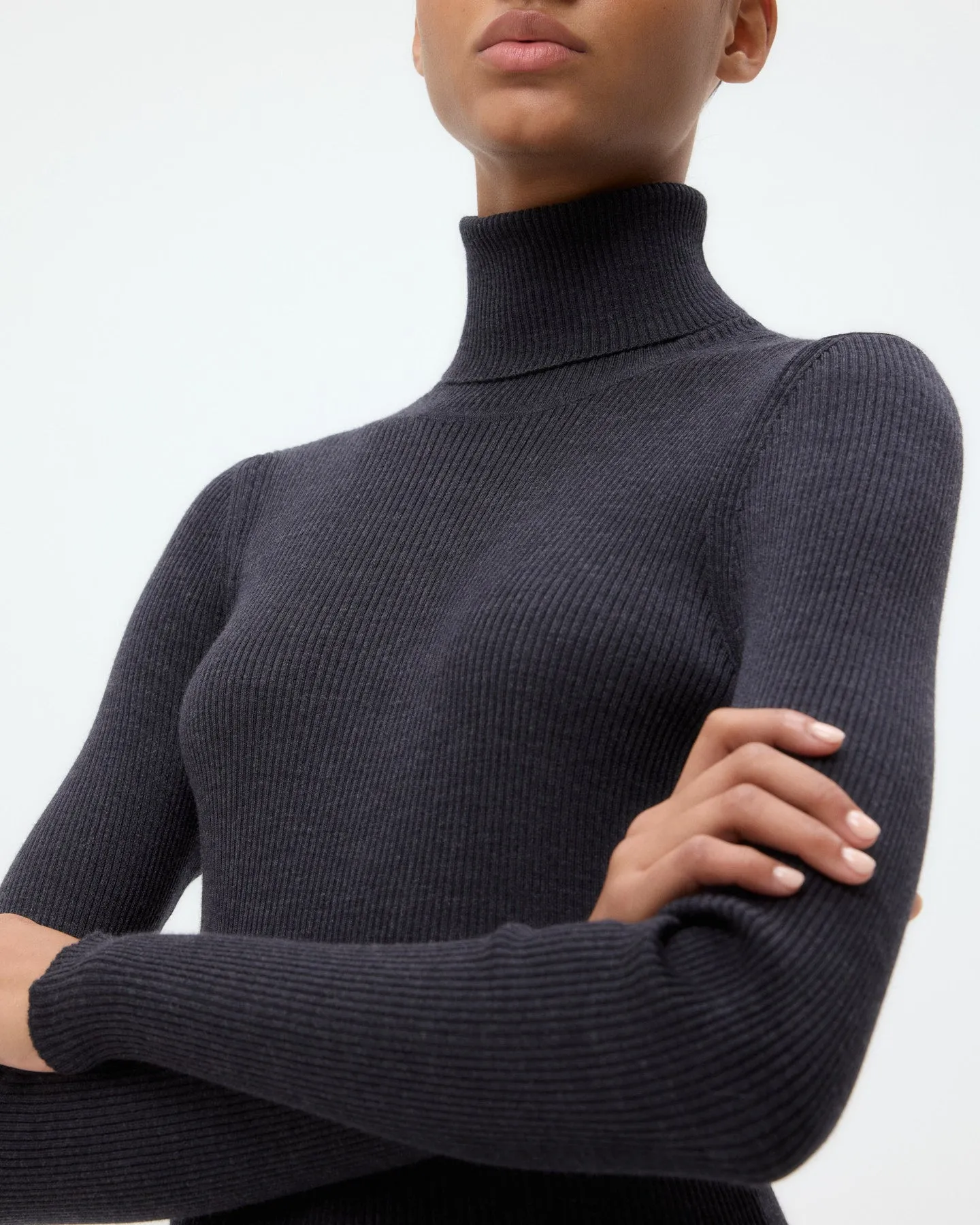Knit Turtleneck in Merino Wool sold by TWP CLOTHING product image thumbnail 5