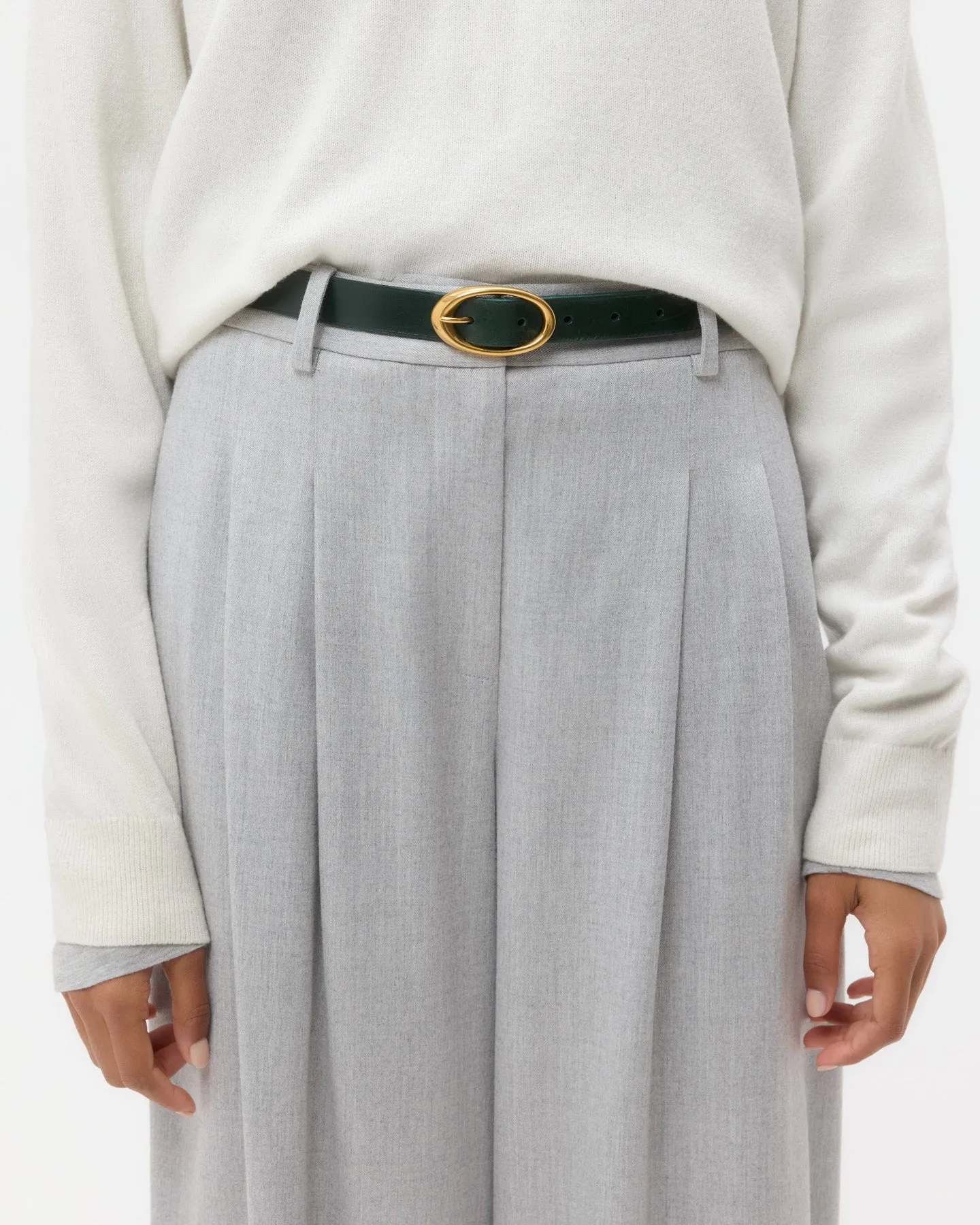 Narrow Belt in Leather sold by TWP CLOTHING product image thumbnail 2