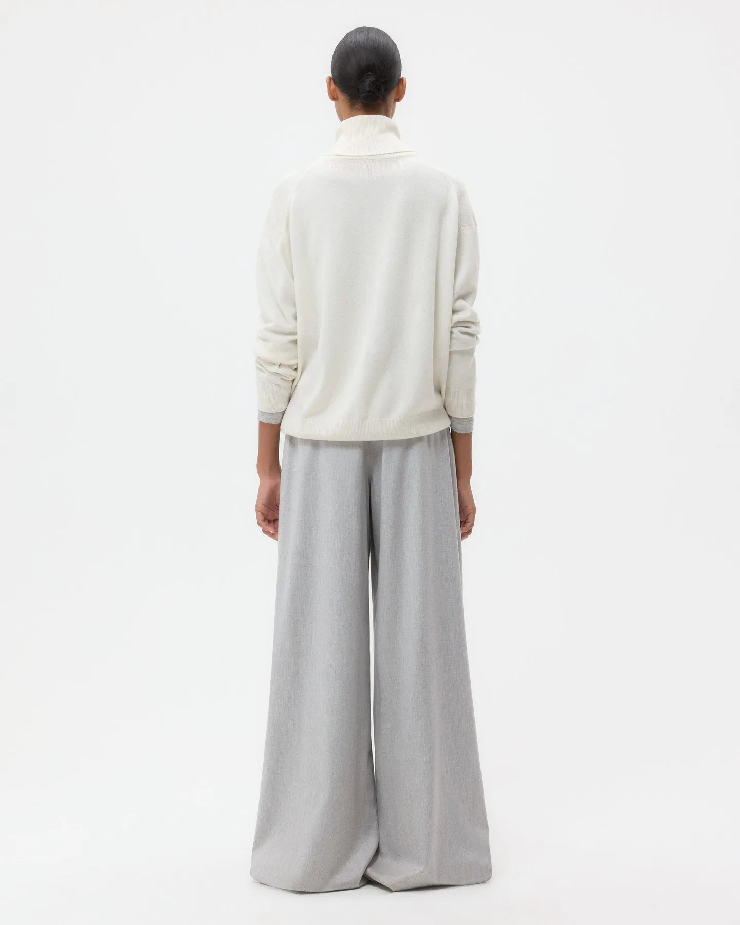 Easy T Neck Sweater in Cashmere sold by TWP CLOTHING product image thumbnail 5