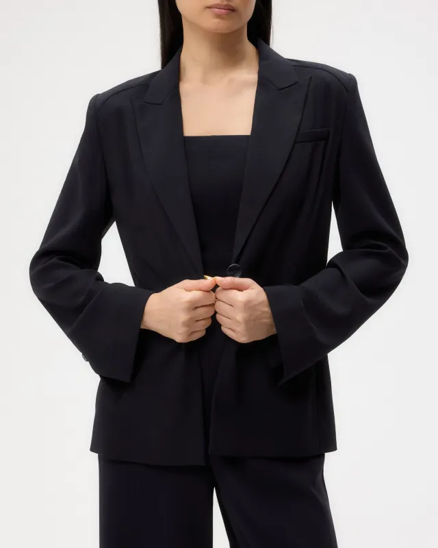 Boy Blazer in Drapey Wool Crepe sold by TWP CLOTHING
