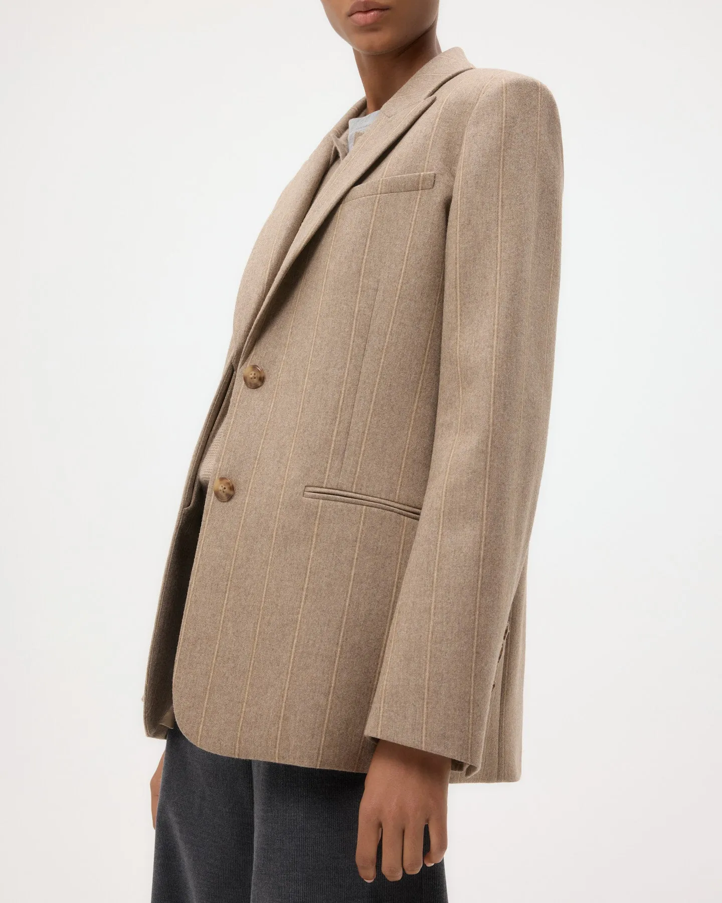 Sweet Pea Blazer Without Pintuck in Stretch Wool sold by TWP CLOTHING product image thumbnail 3