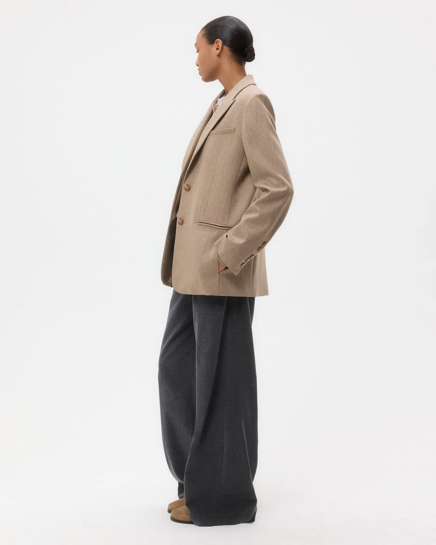 Sweet Pea Blazer Without Pintuck in Stretch Wool sold by TWP CLOTHING product image thumbnail 4