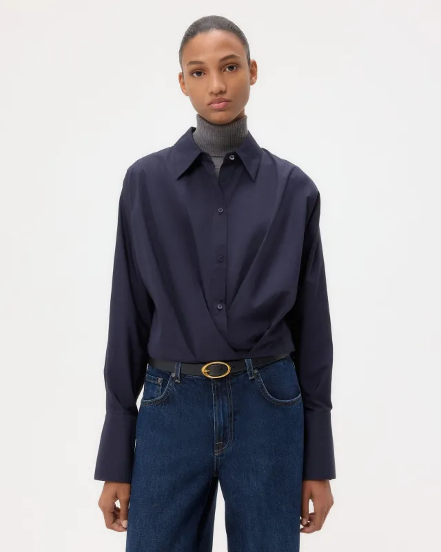 Taken Top in Super Compact Poplin sold by TWP CLOTHING