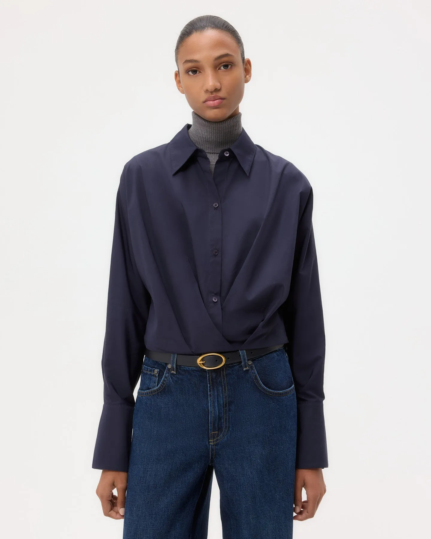 Taken Top in Super Compact Poplin sold by TWP CLOTHING