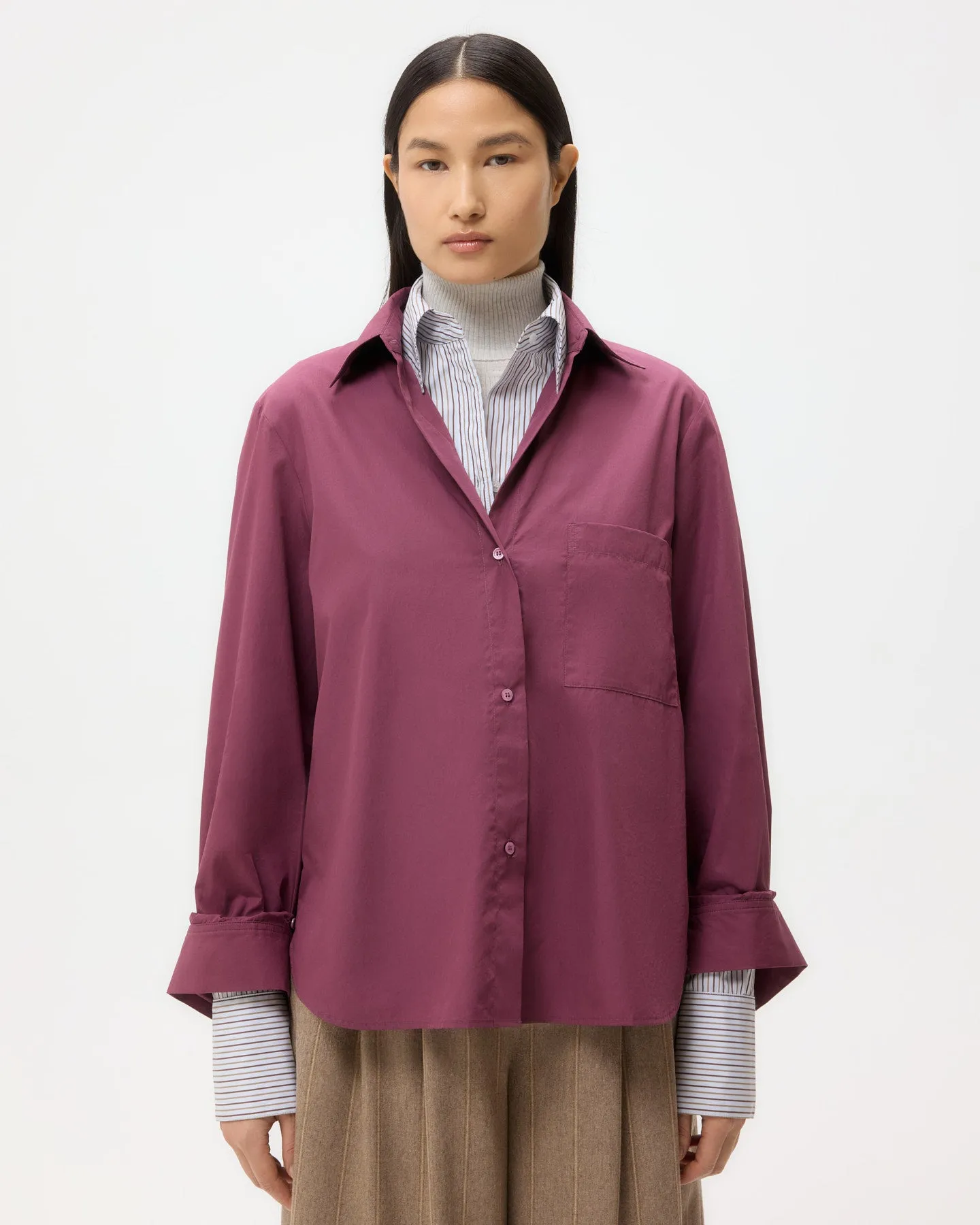 Next Morning Shirt in Super Compact Poplin sold by TWP CLOTHING