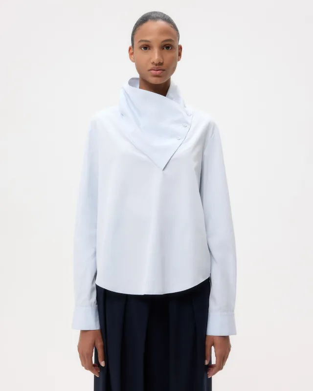 My Maria Top in Super Compact Popllin sold by TWP CLOTHING