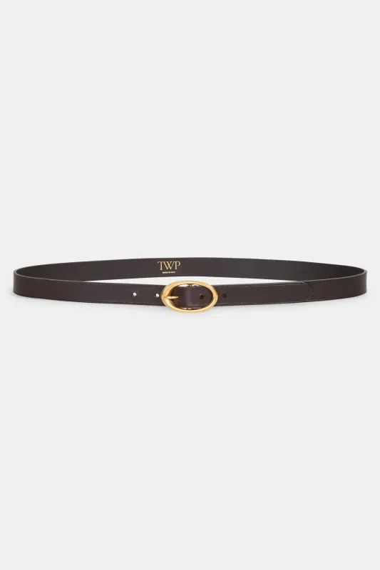 Narrow Belt in Leather sold by TWP CLOTHING