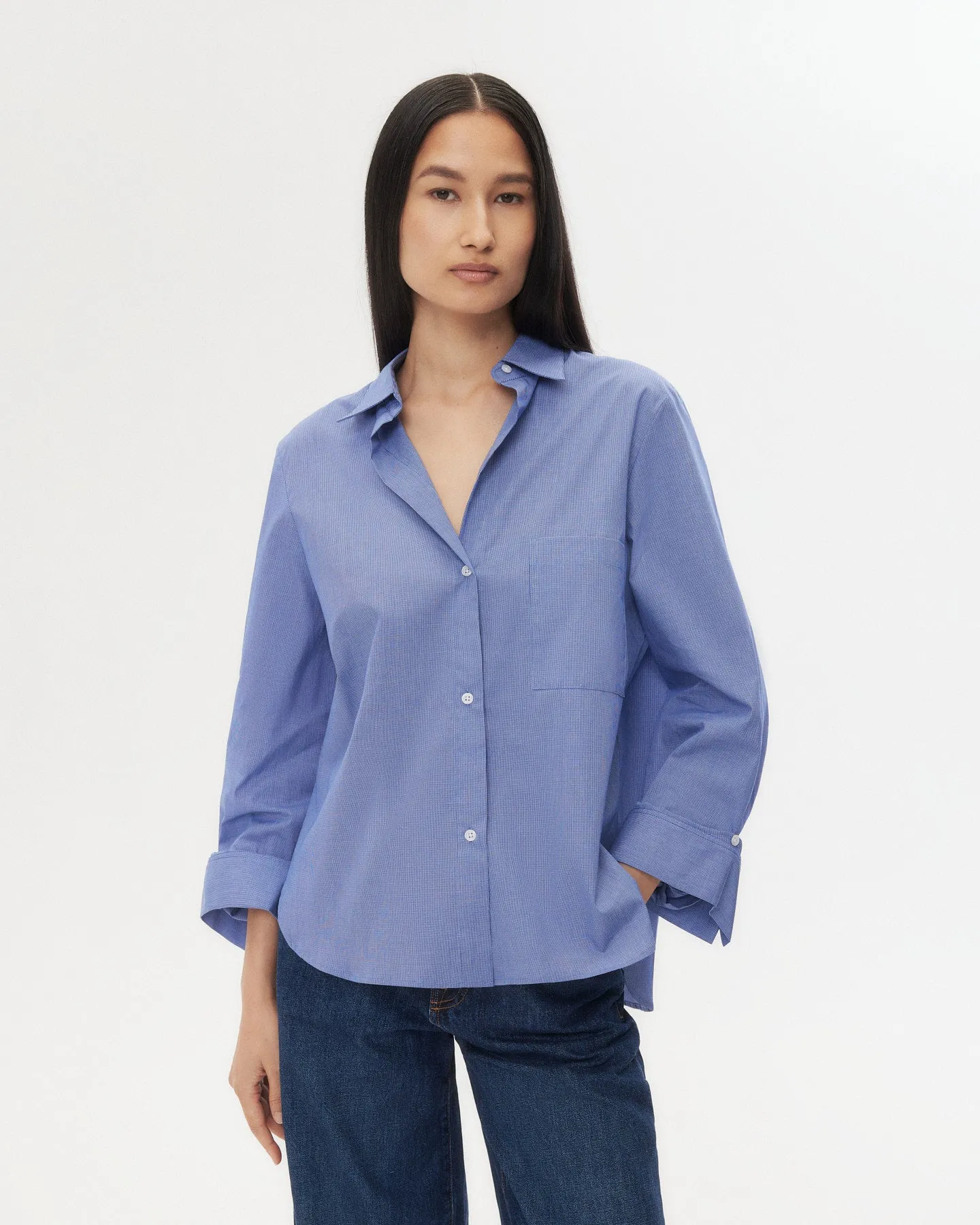 Next Morning Shirt in Cotton Poplin sold by TWP CLOTHING product image thumbnail 4