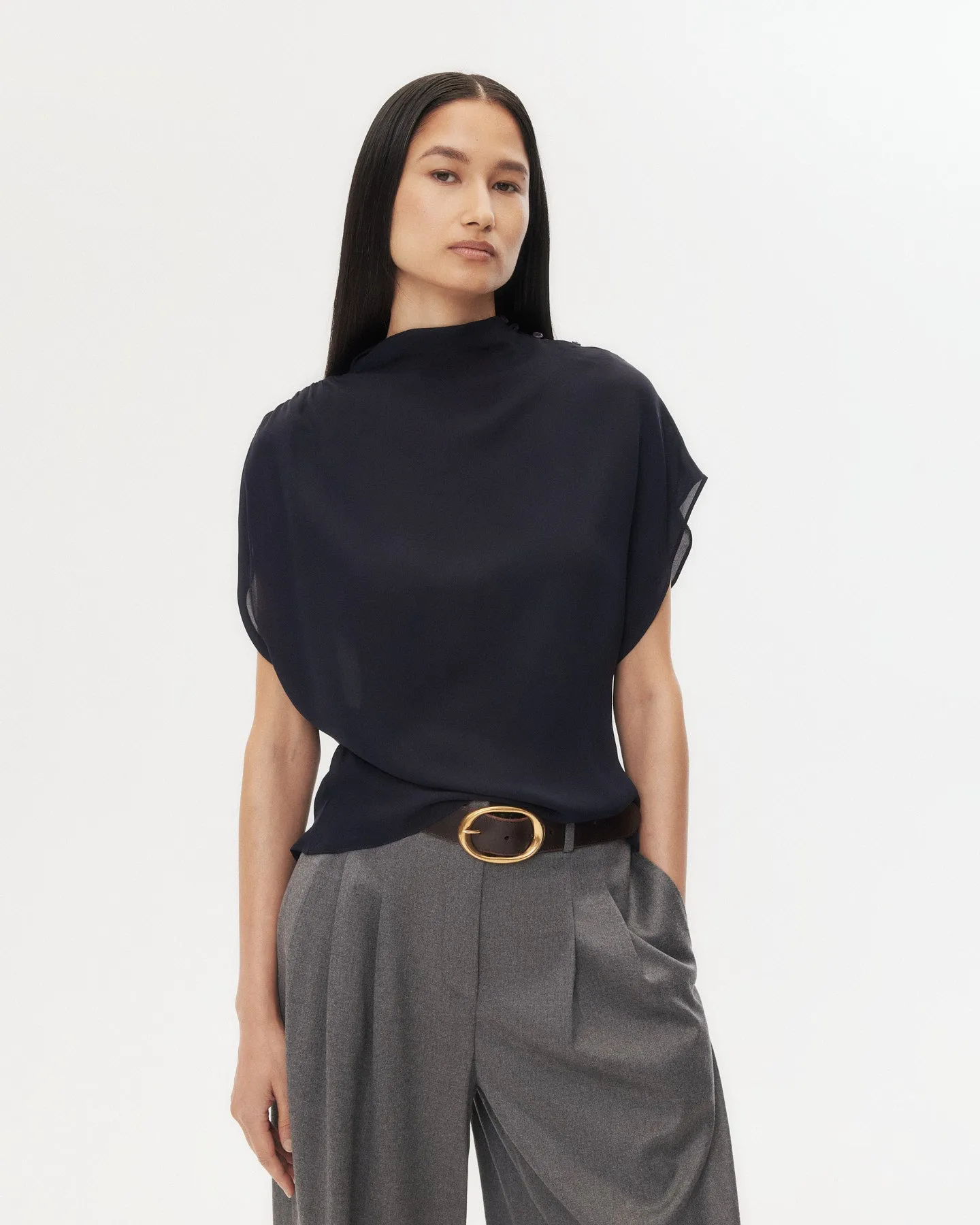 Wish You Would Top in Silk Georgette sold by TWP CLOTHING product image thumbnail 2