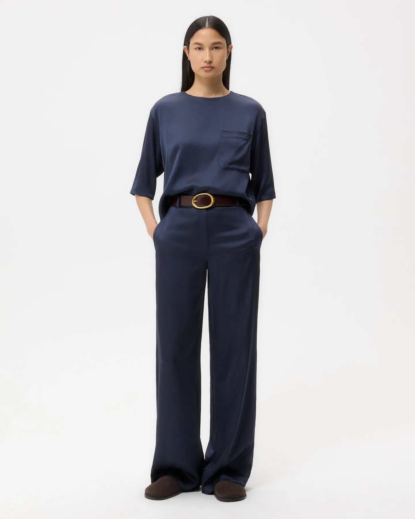 Ex T in Hammered Viscose Satin sold by TWP CLOTHING product image thumbnail 3