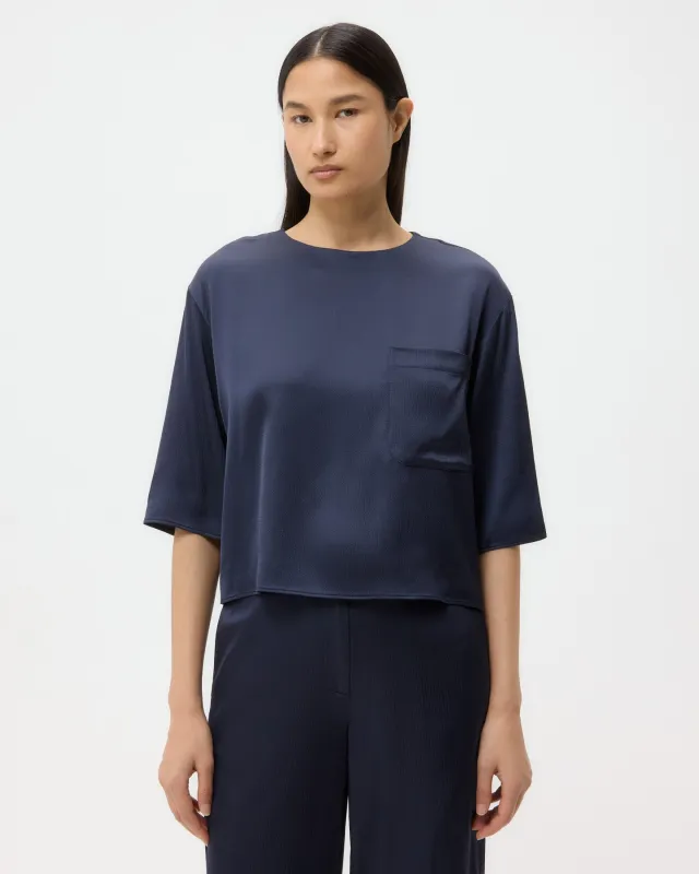 Ex T in Hammered Viscose Satin sold by TWP CLOTHING