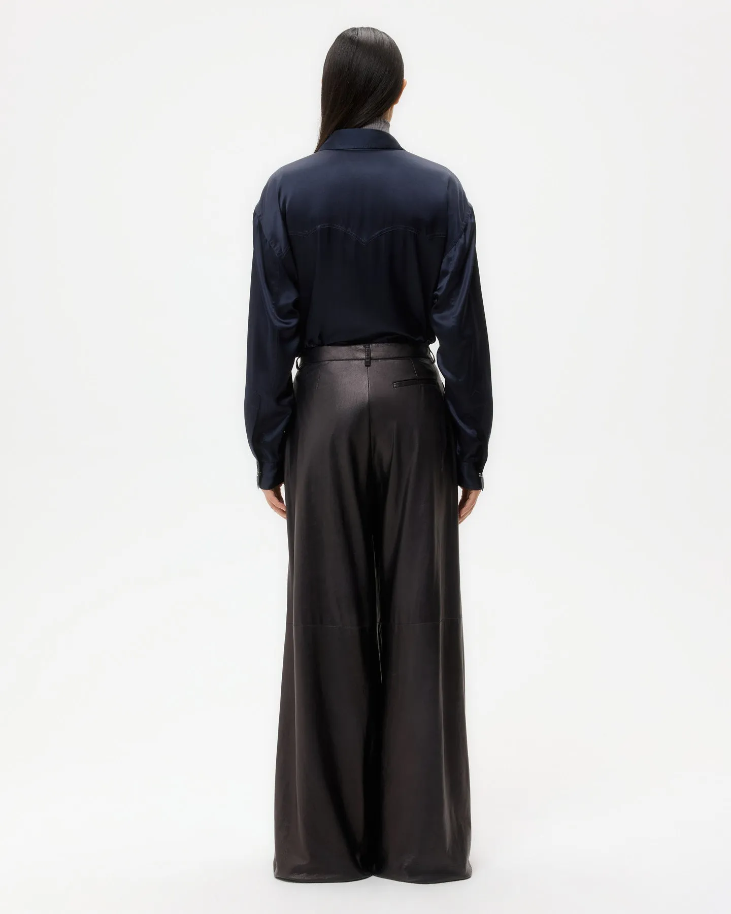 Avery Pant in Leather sold by TWP CLOTHING product image thumbnail 5