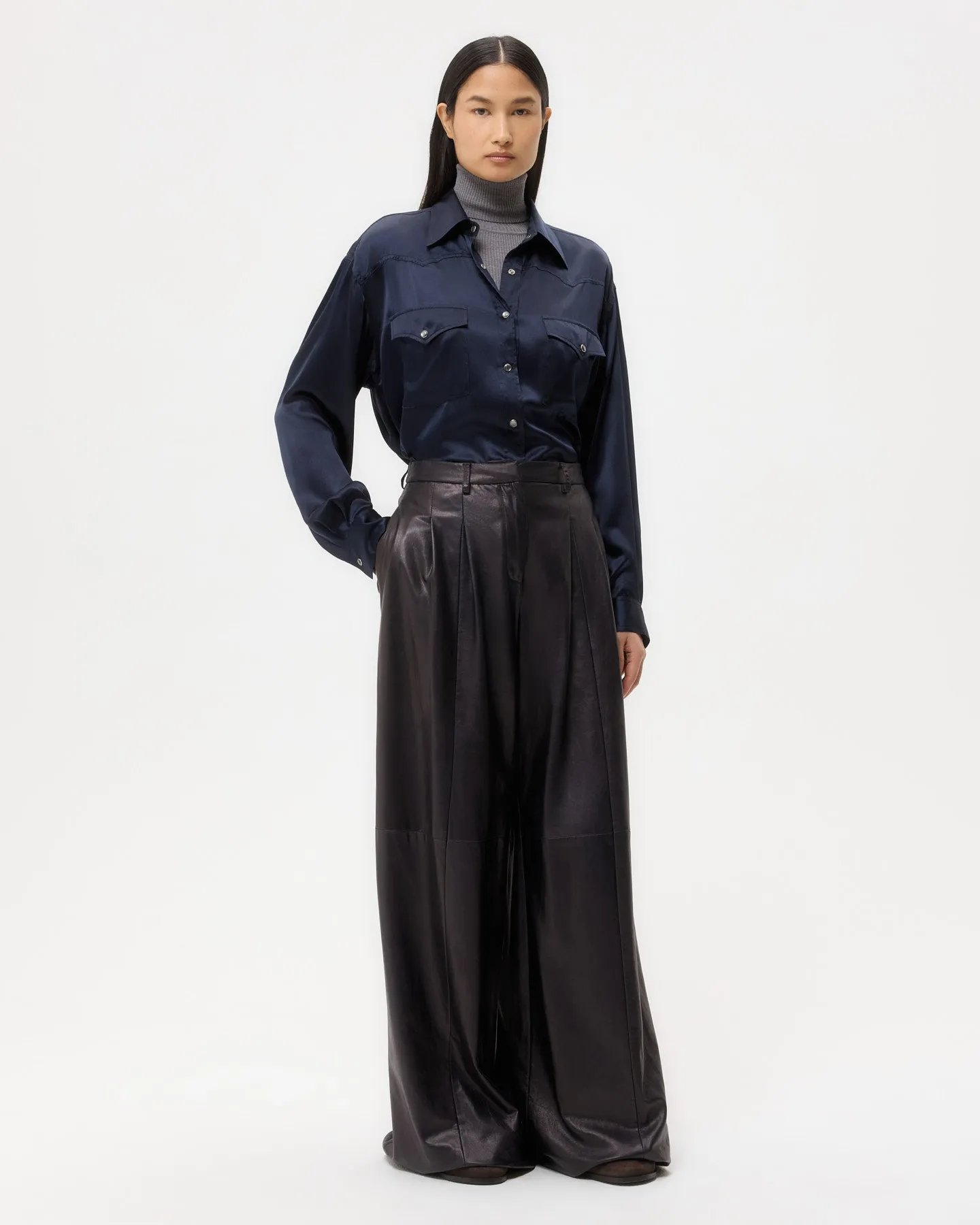 Avery Pant in Leather sold by TWP CLOTHING product image thumbnail 2