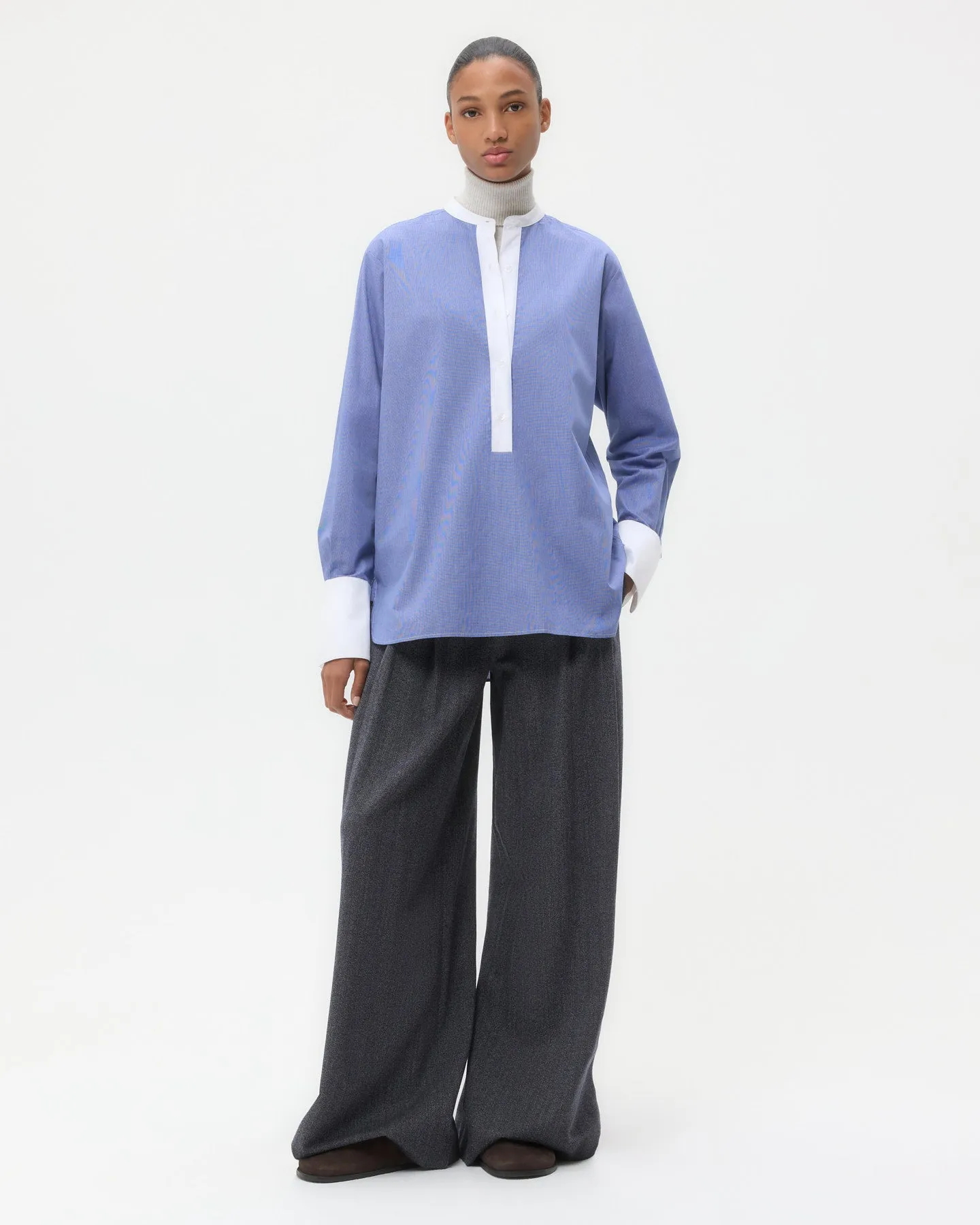 Simple Man Shirt in Cotton Poplin sold by TWP CLOTHING product image thumbnail 3