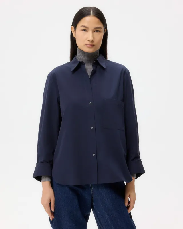 Next Morning Shirt in Super Compact Poplin sold by TWP CLOTHING