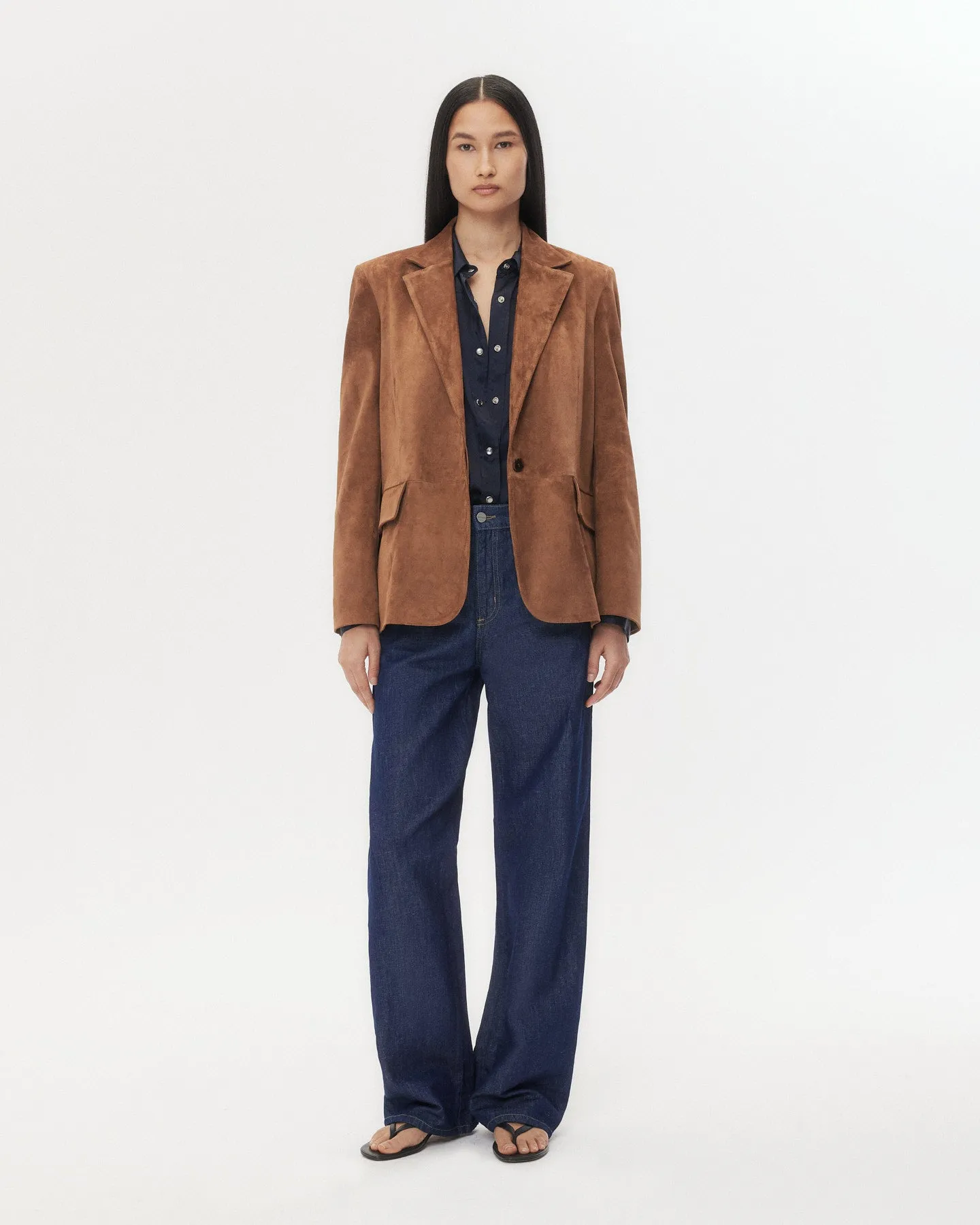 Jillian Blazer in Heavy Suede sold by TWP CLOTHING product image thumbnail 4