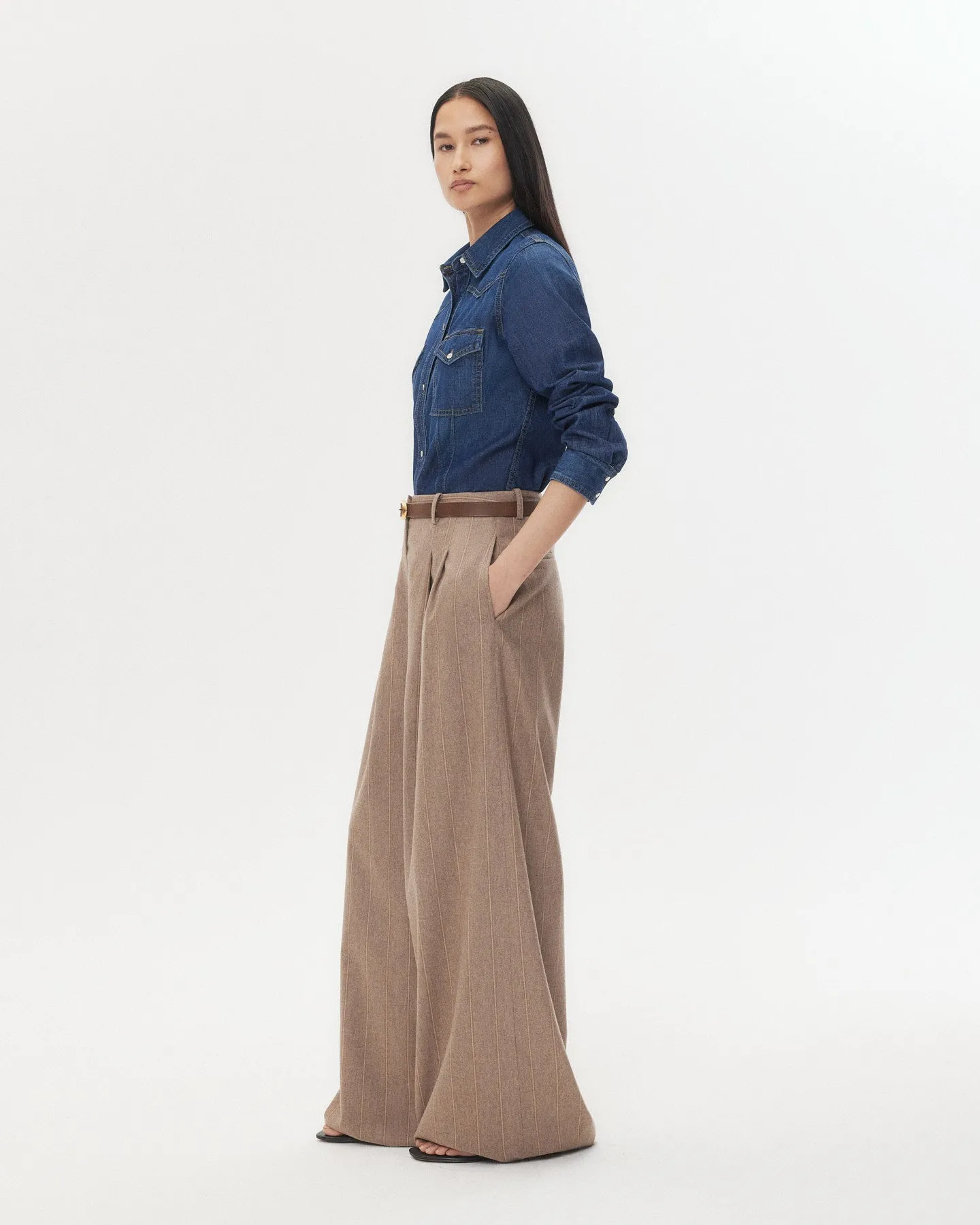 Mustang Sally Shirt in Denim Shirting sold by TWP CLOTHING product image thumbnail 5