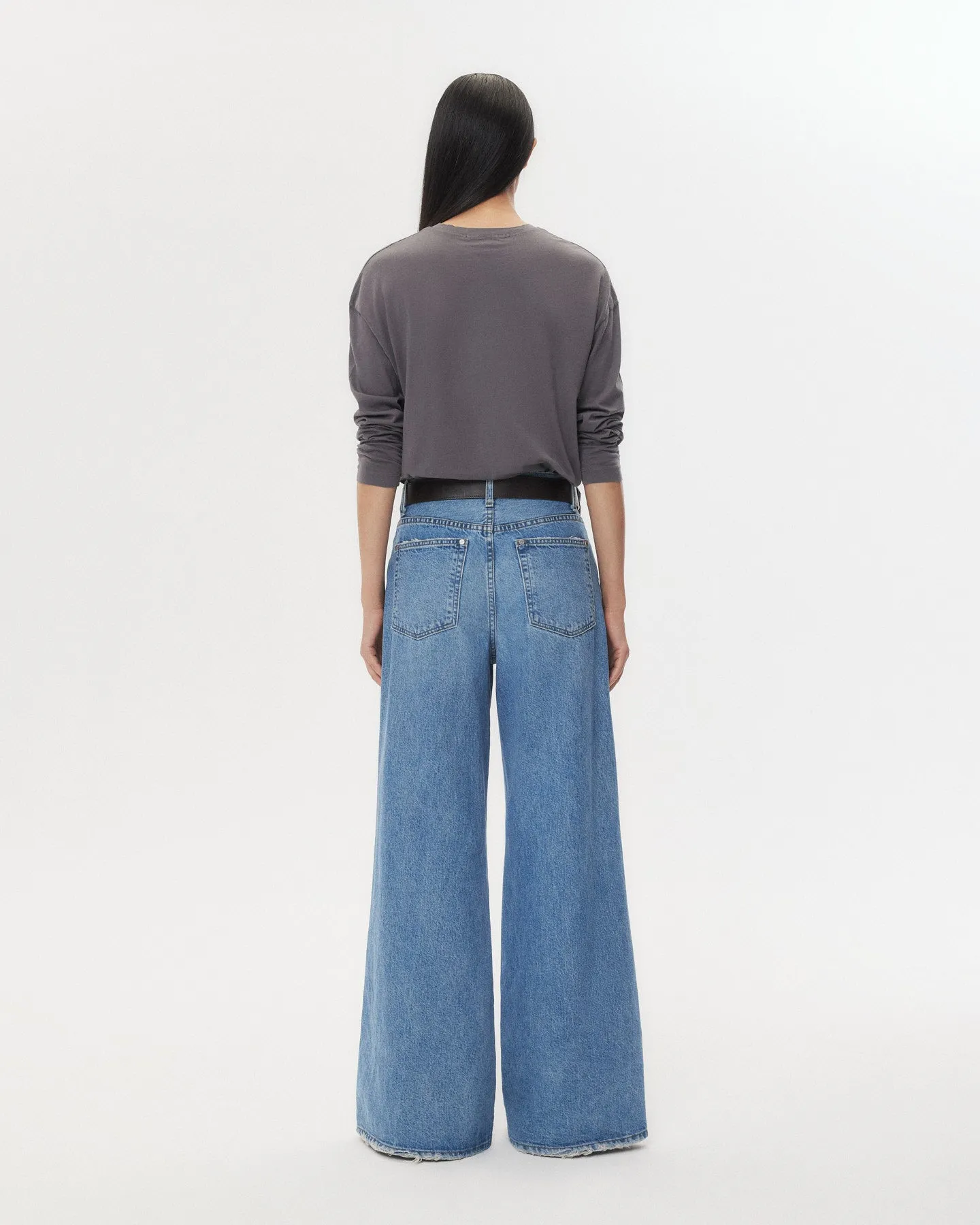 Tiny Dancer Jean in Vintage Wash Denim sold by TWP CLOTHING product image thumbnail 4