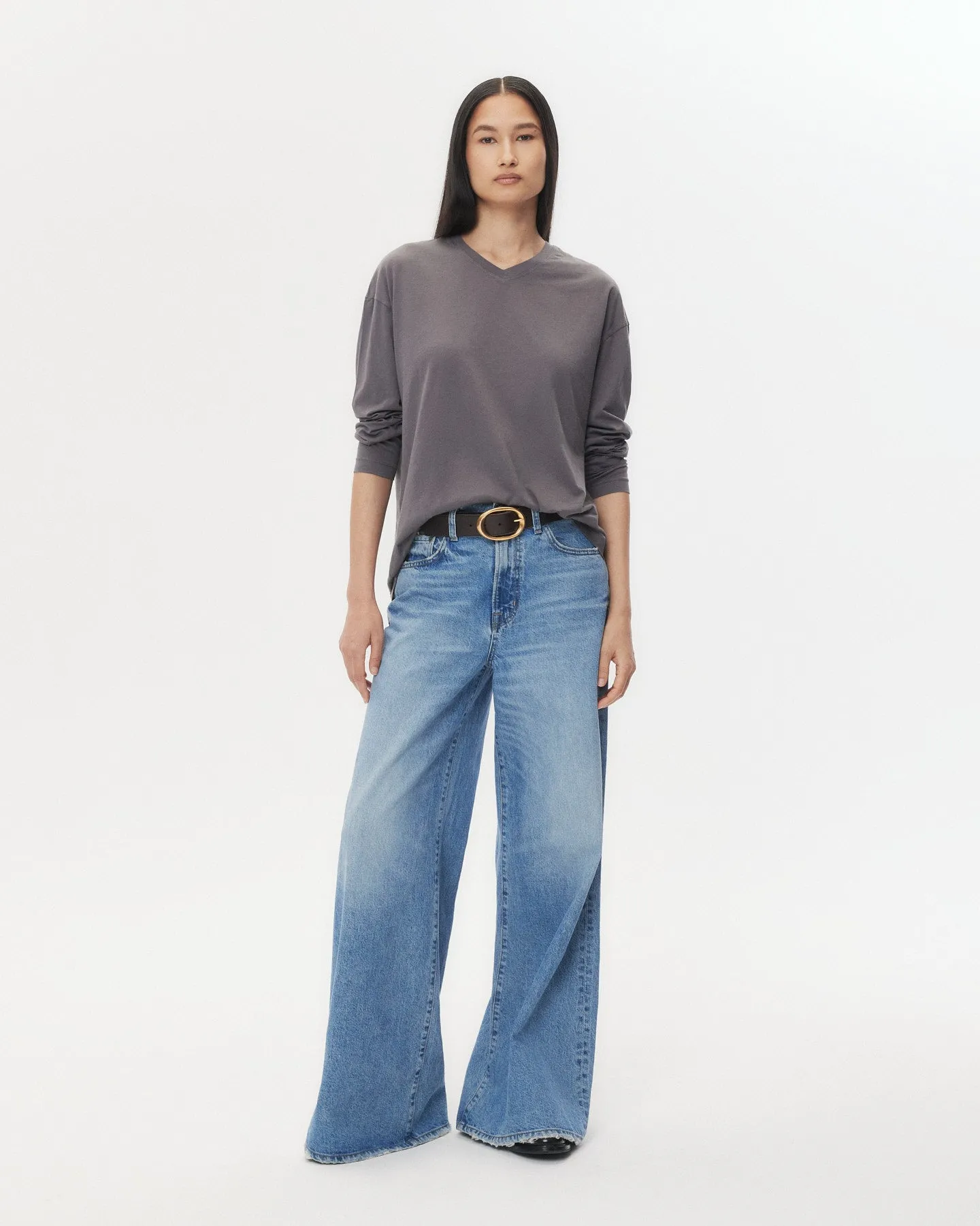 Tiny Dancer Jean in Vintage Wash Denim sold by TWP CLOTHING product image thumbnail 3