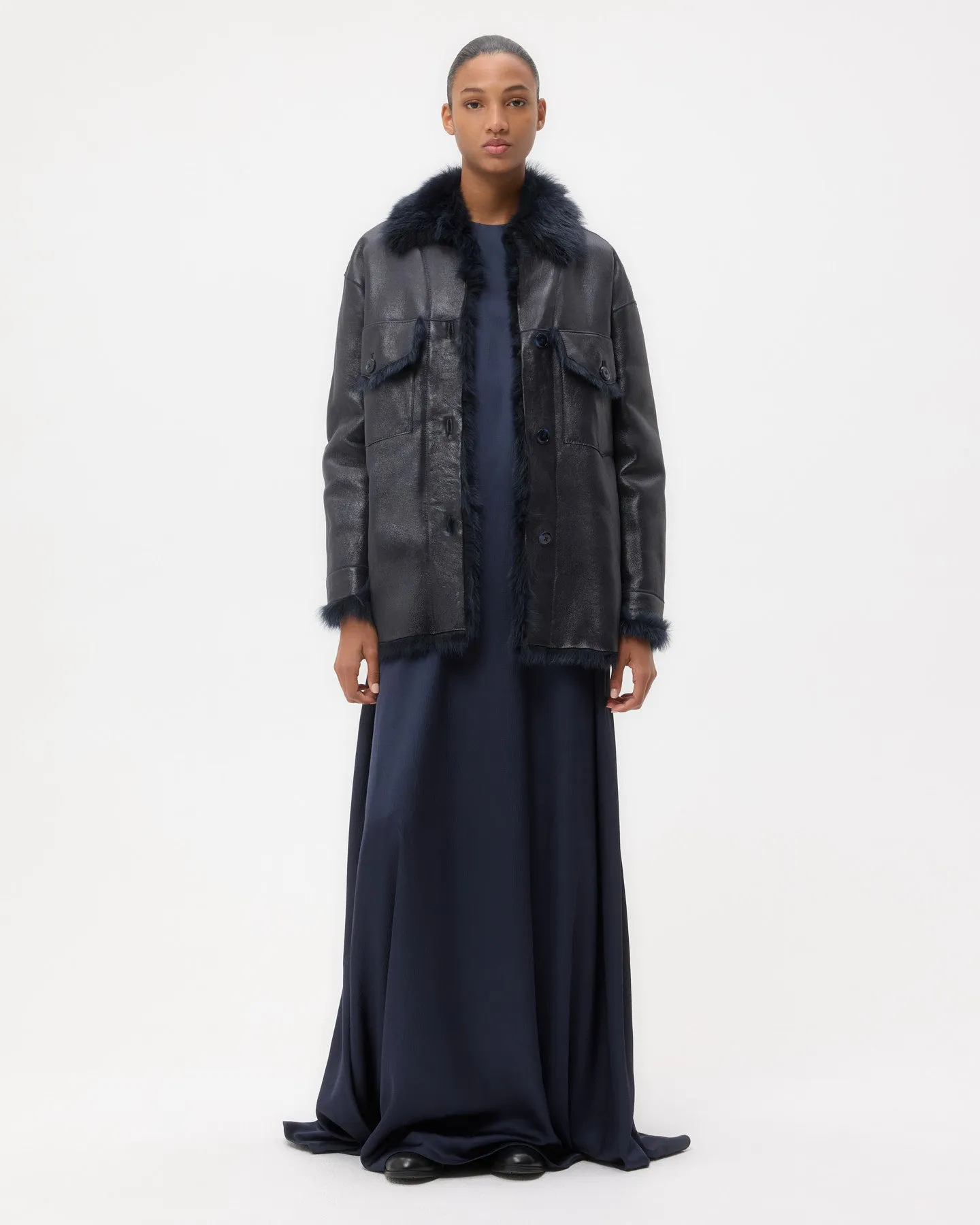 Reversible Aspen Jacket in Shearling sold by TWP CLOTHING product image thumbnail 2