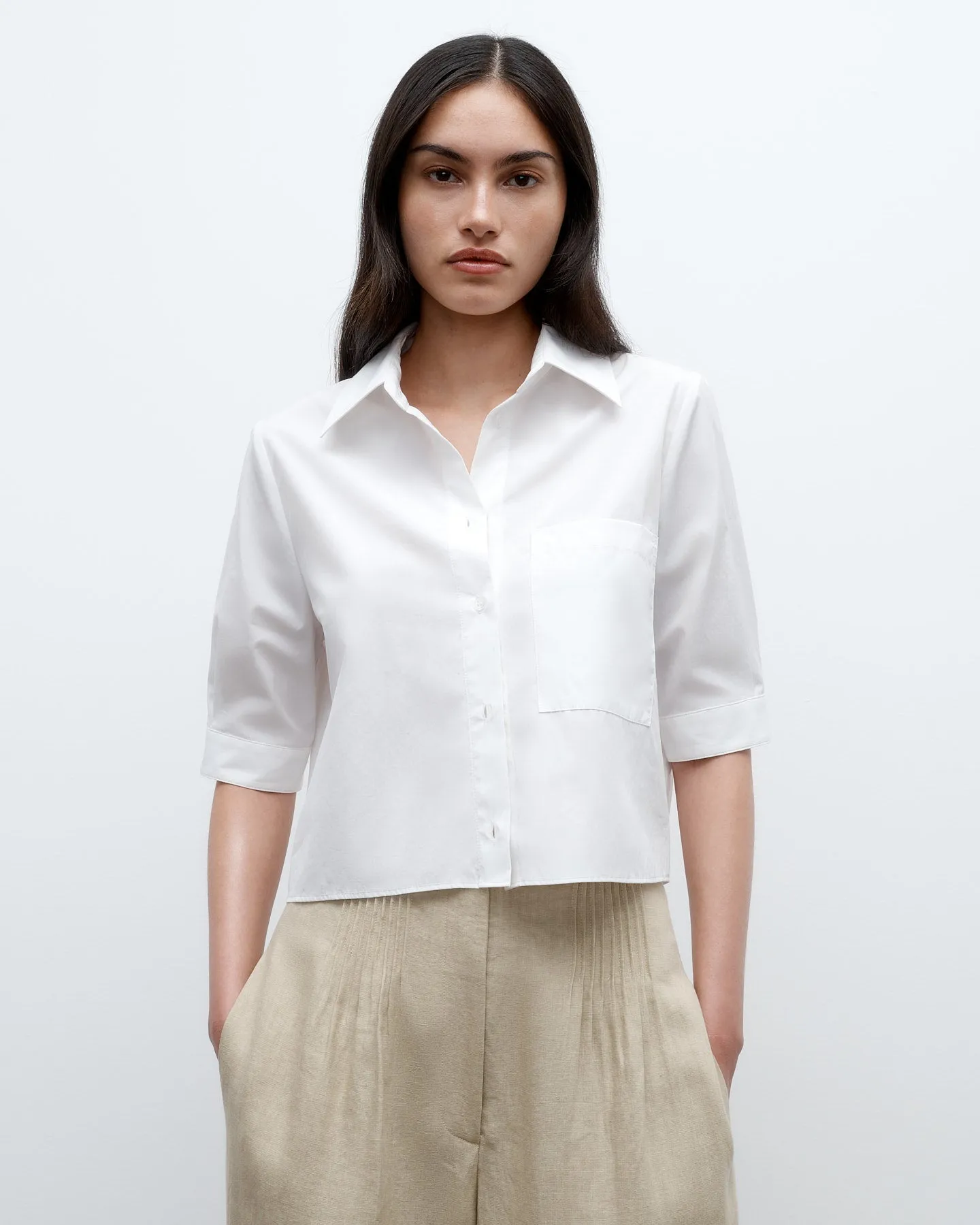 Short Lived Shirt in Vintage Washed Poplin sold by TWP CLOTHING