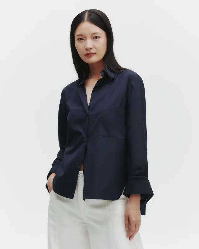Next Morning Shirt in Cotton Poplin sold by TWP CLOTHING