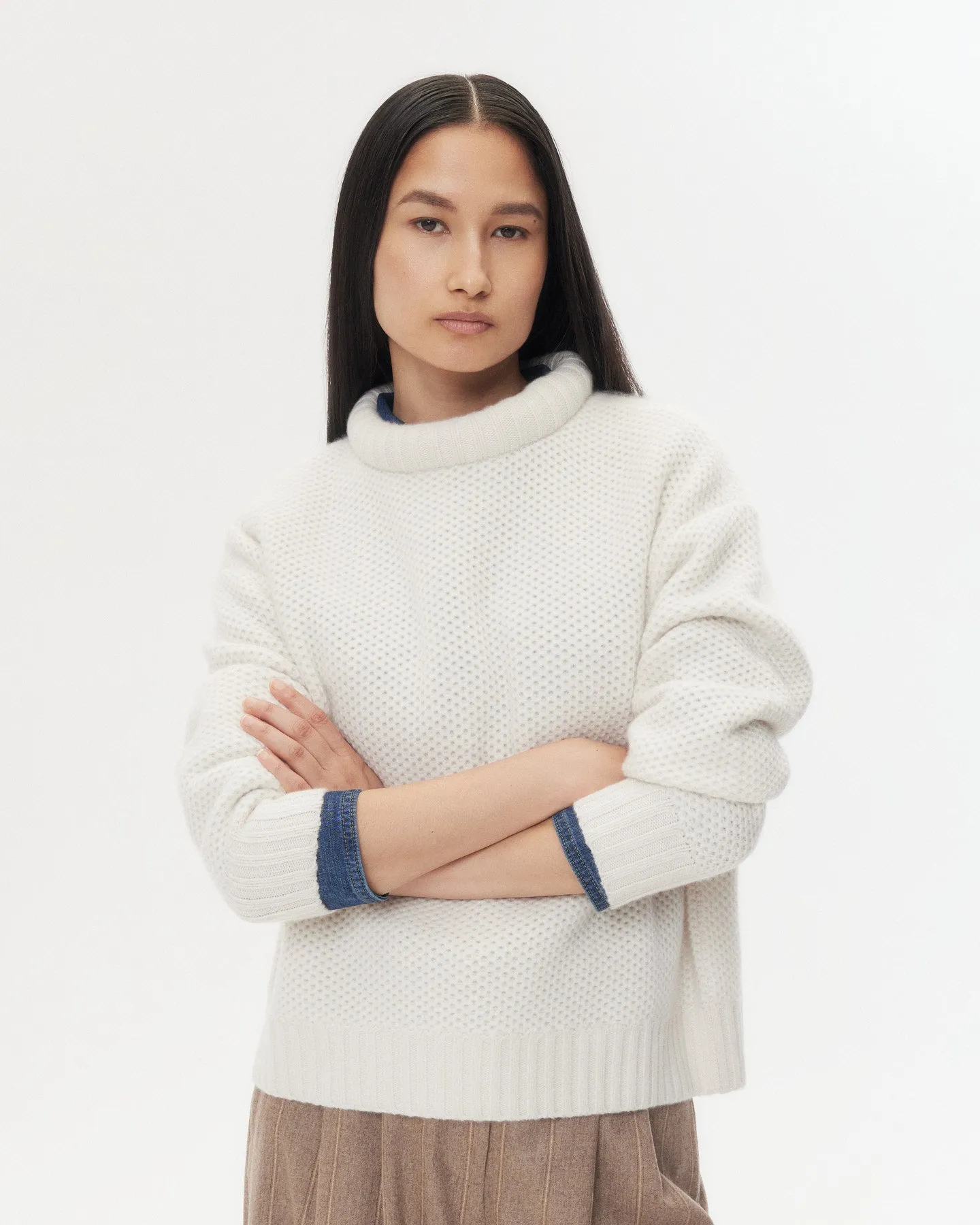 Waffle Thermal in Cashmere sold by TWP CLOTHING product image thumbnail 2