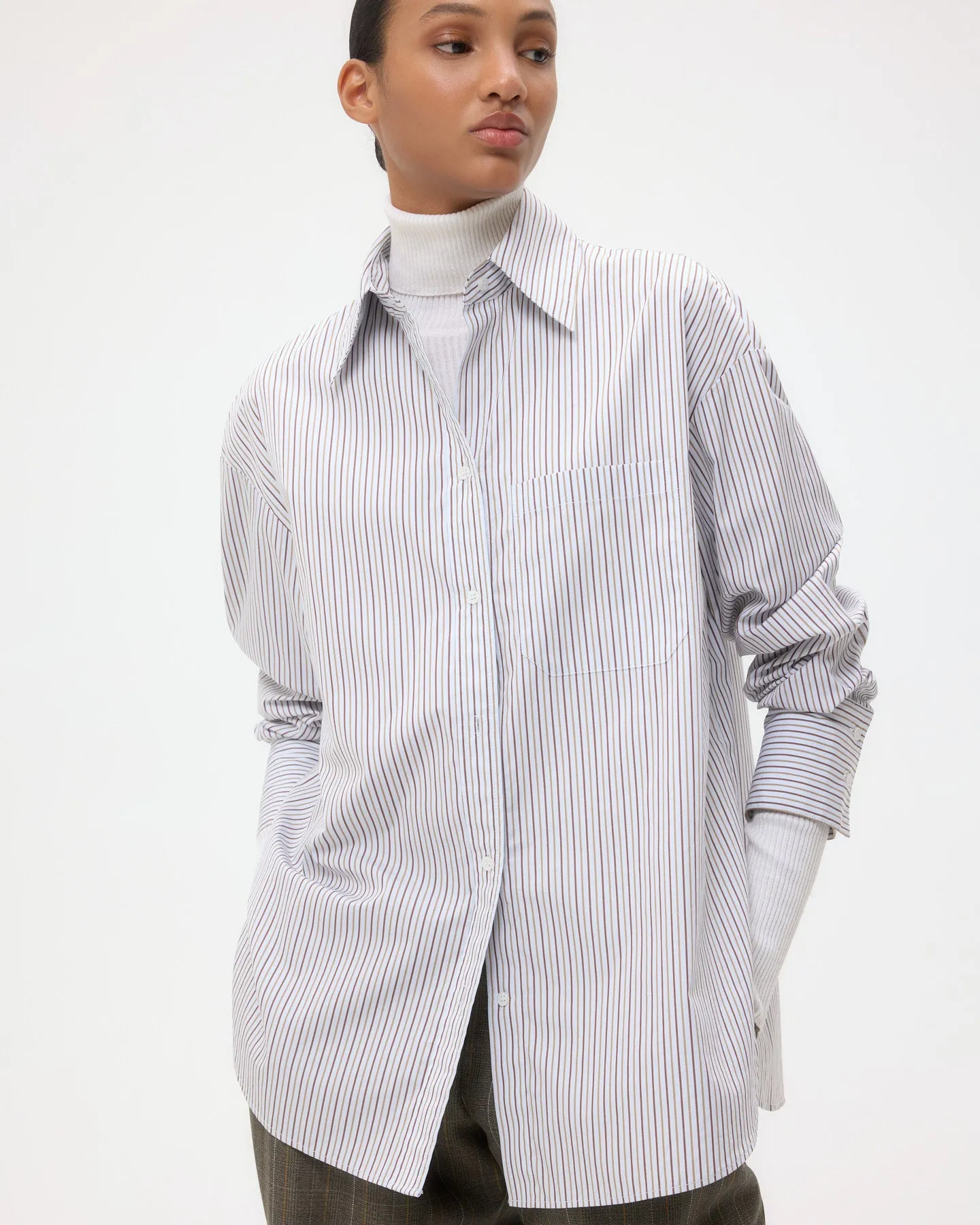 Big Joe Shirt in Cotton Stripes sold by TWP CLOTHING