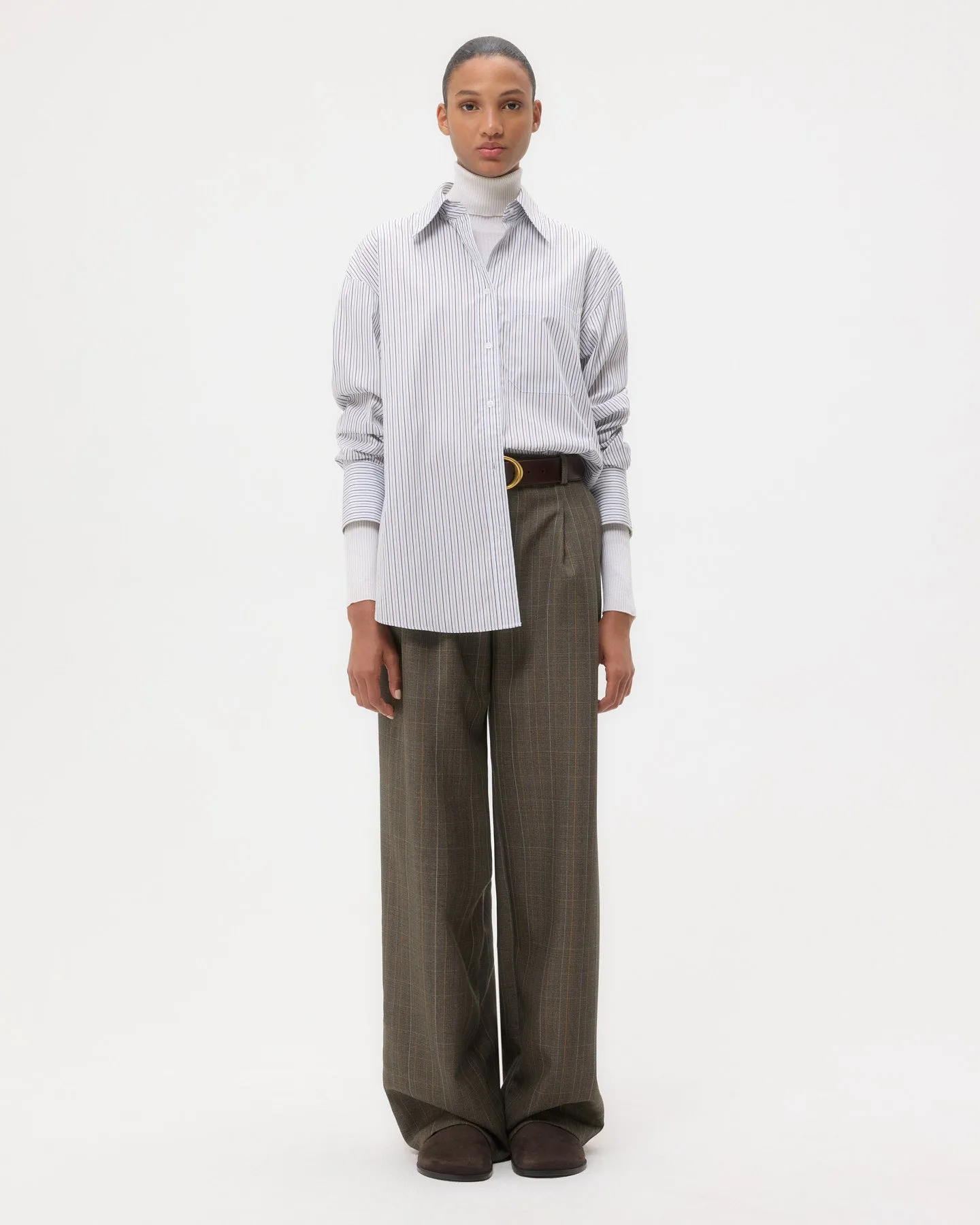 Big Joe Shirt in Cotton Stripes sold by TWP CLOTHING product image thumbnail 3