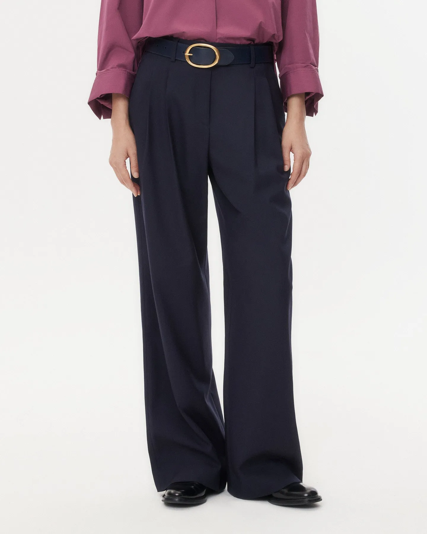 Sulli Pant in Micro Herringbone Suiting sold by TWP CLOTHING product image thumbnail 2