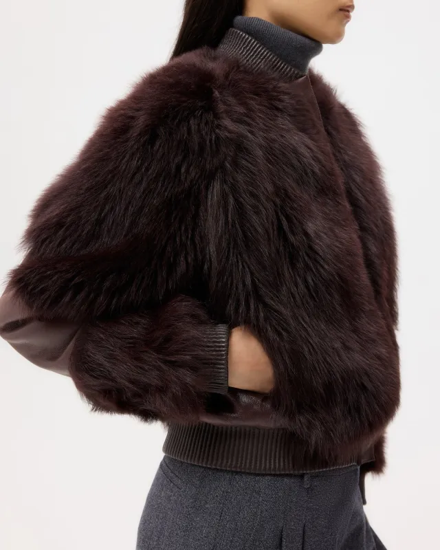 Marnie Jacket in Shearling sold by TWP CLOTHING