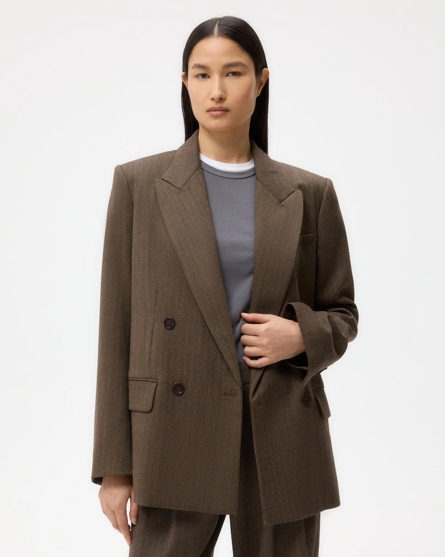 Harper Blazer in Stretch Wool sold by TWP CLOTHING