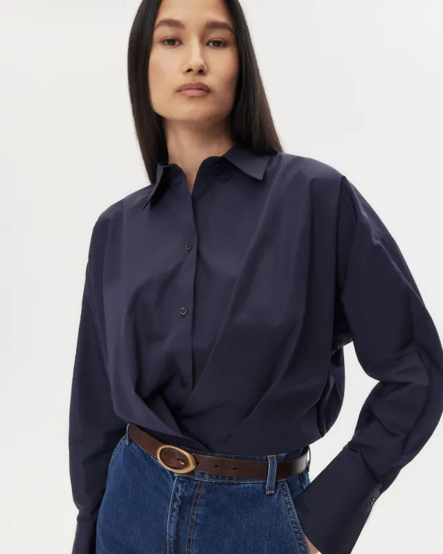 Taken Top in Super Compact Poplin sold by TWP CLOTHING